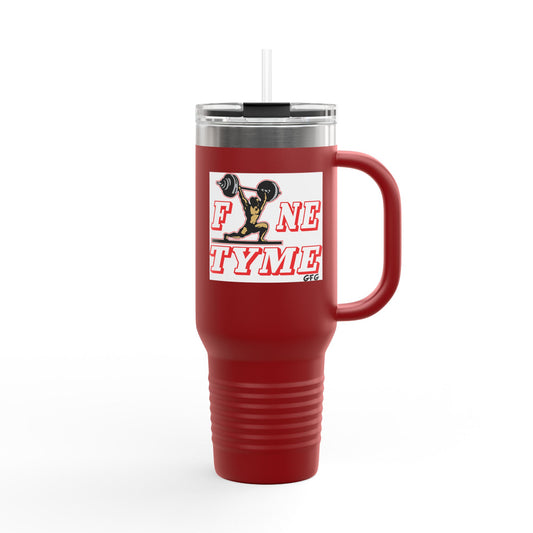 Fun Insulated Travel Mug with Cartoon Character, 40oz Tumbler, Gift for Teachers, Travel Accessories - Fyne Tyme