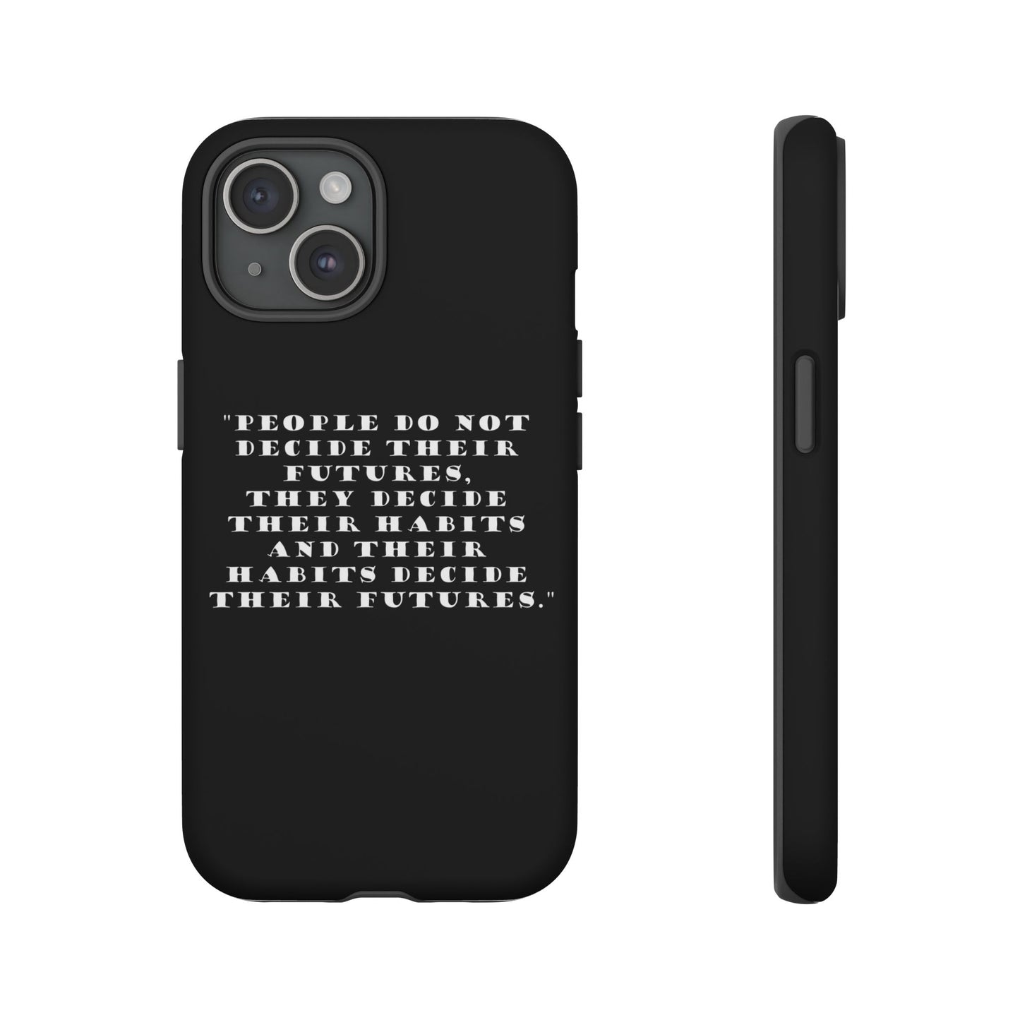 Whimsical Phone Case featuring Sage Character, Quirky Gift for Philosophers, Smartphone Accessory - People do not decide their futures