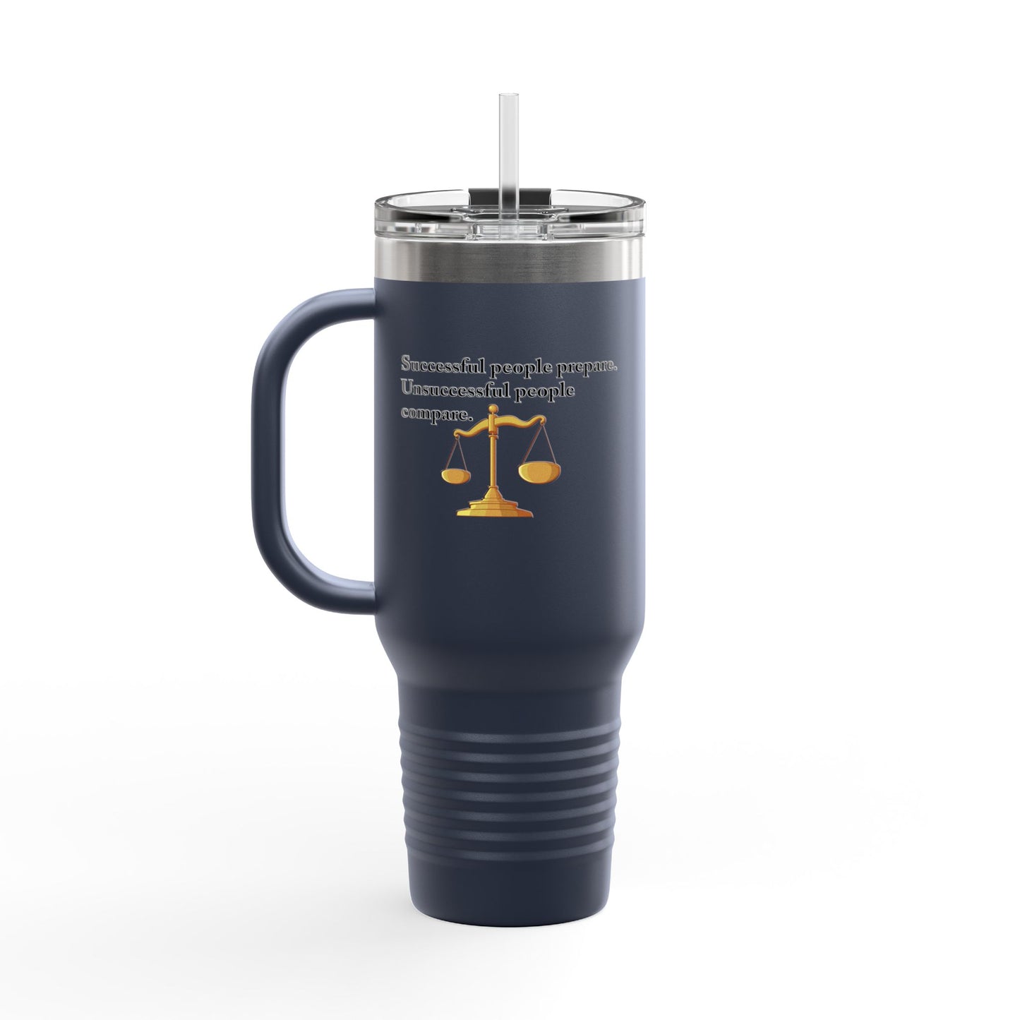 Fun Insulated Travel Mug with Cartoon Character, 40oz Tumbler, Gift for Teachers, Travel Accessories - Successful People