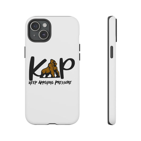 Whimsical Phone Case featuring Sage Character, Quirky Gift for Philosophers, Custom Smartphone Accessory - Keep Applying Pressure