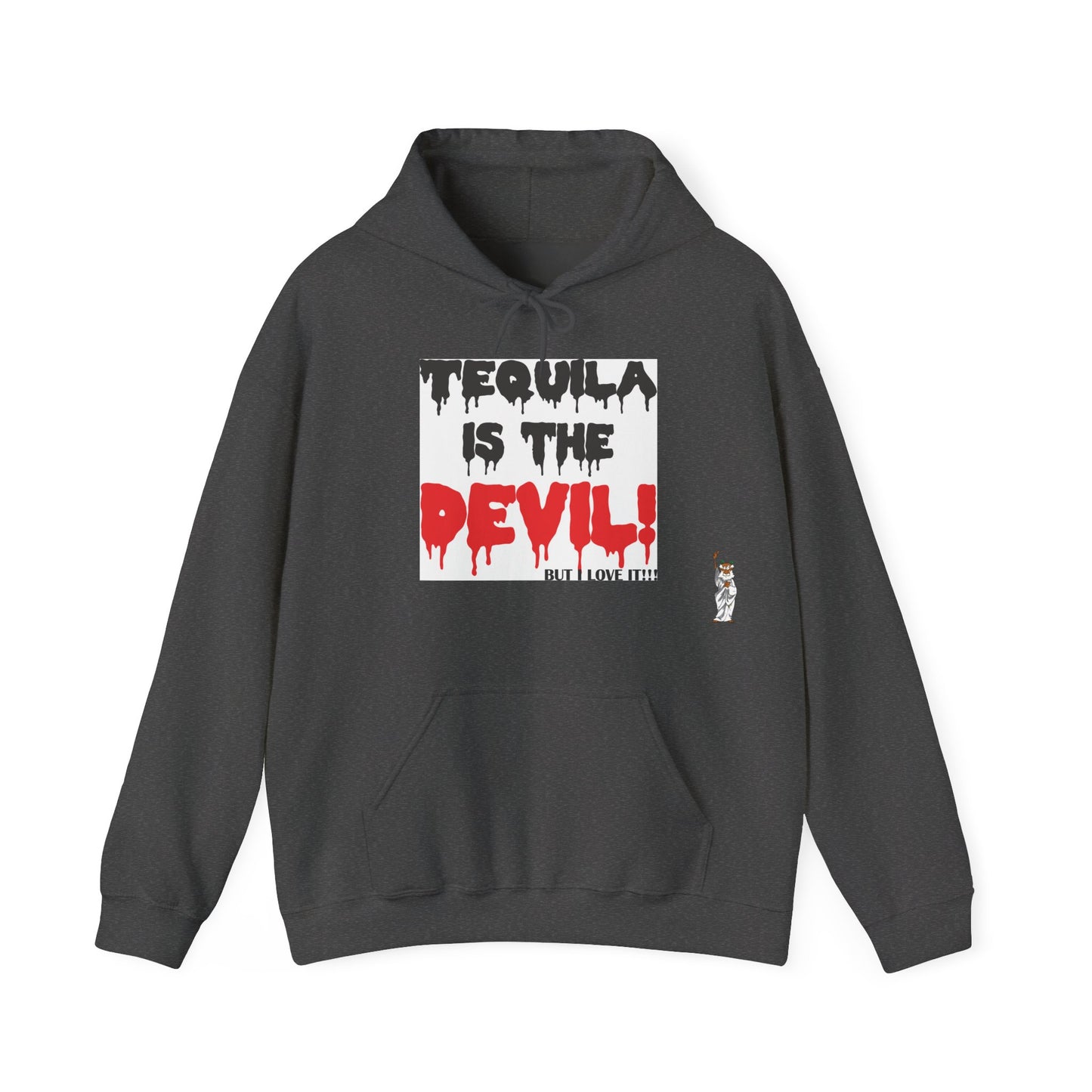 Statue of Liberty Hoodie, Unisex Sweatshirt, Gift for Her, Comfortable Apparel, Design Sweatshirt - Tequila is the devil-but i love it