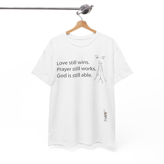 Unisex Heavy Cotton Tee - Push Yourself - God is able