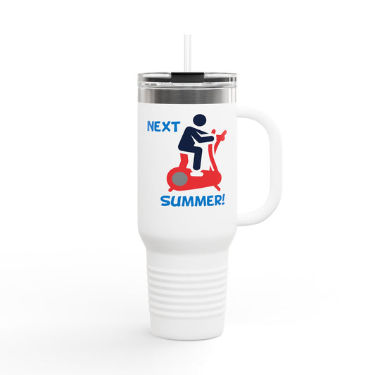 Fun Insulated Travel Mug with Cartoon Character, 40oz Coffee Tumbler, Gift for Teachers, Travel Accessories - Next Summer