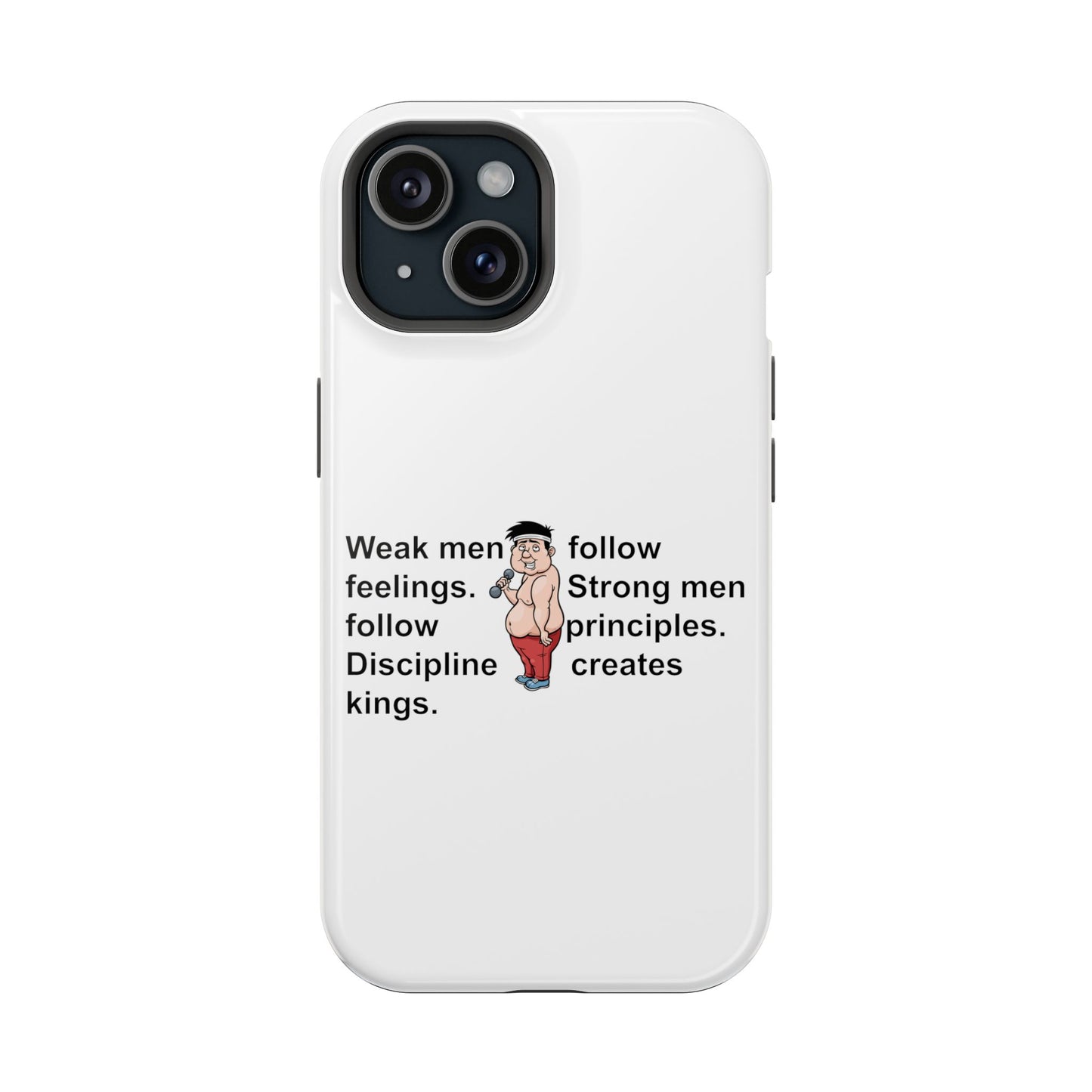 Magnetic Phone Cases, , Fitness Gift, Motivational Accessory, Accessories- Weak men follow feelings