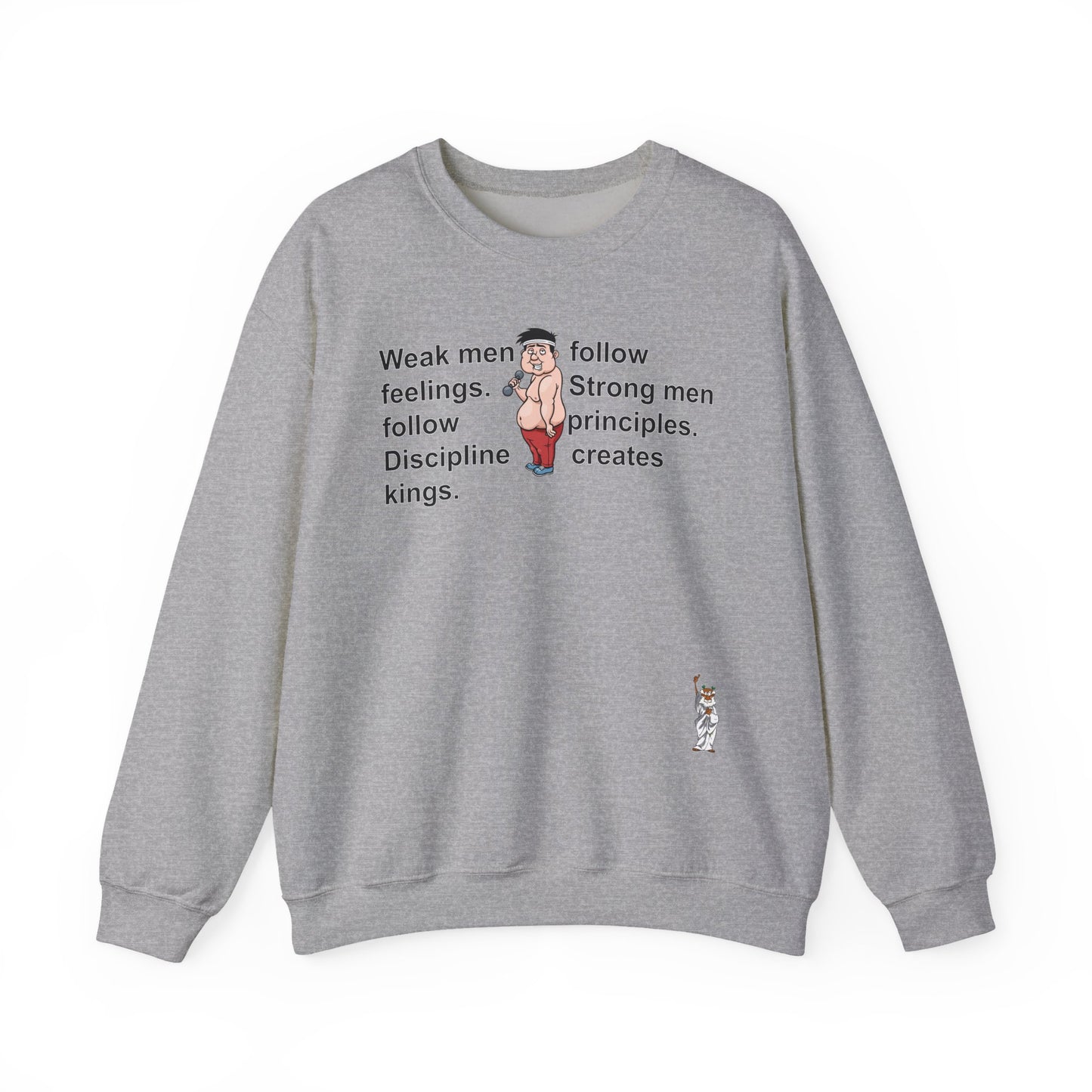 Whimsical Comedy Sweatshirt - Unisex Crewneck,  Everyday Wear, Holiday Apparel, Graphic Sweatshirt - Weak men follow feelings