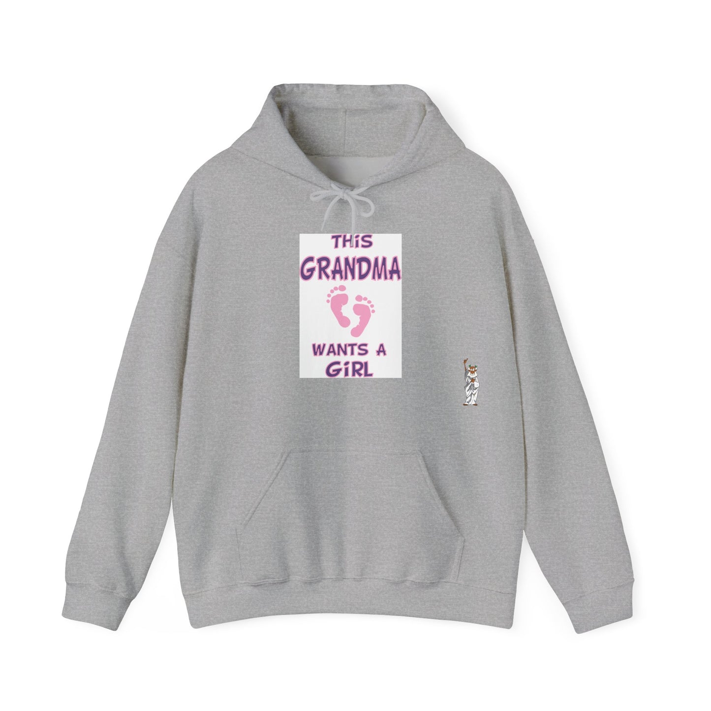 Statue of Liberty Hoodie, Unisex Sweatshirt, Gift for Her, Comfortable Apparel, Design Sweatshirt - This Grandma Wants a Girl