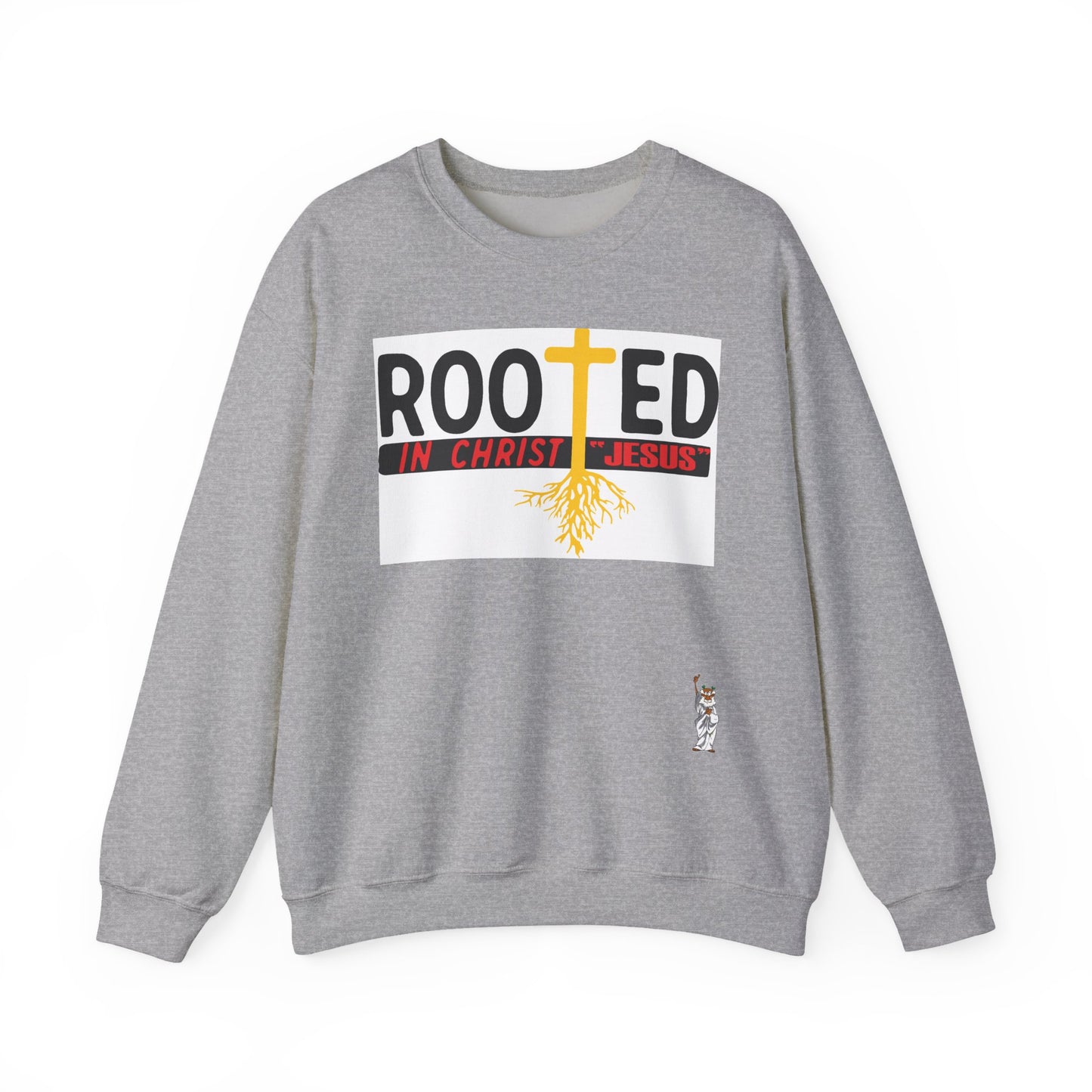 Whimsical Comedy Sweatshirt - Unisex Crewneck,  Everyday Wear, Holiday Apparel, Graphic Sweatshirt - Rooted in Christ Jesus