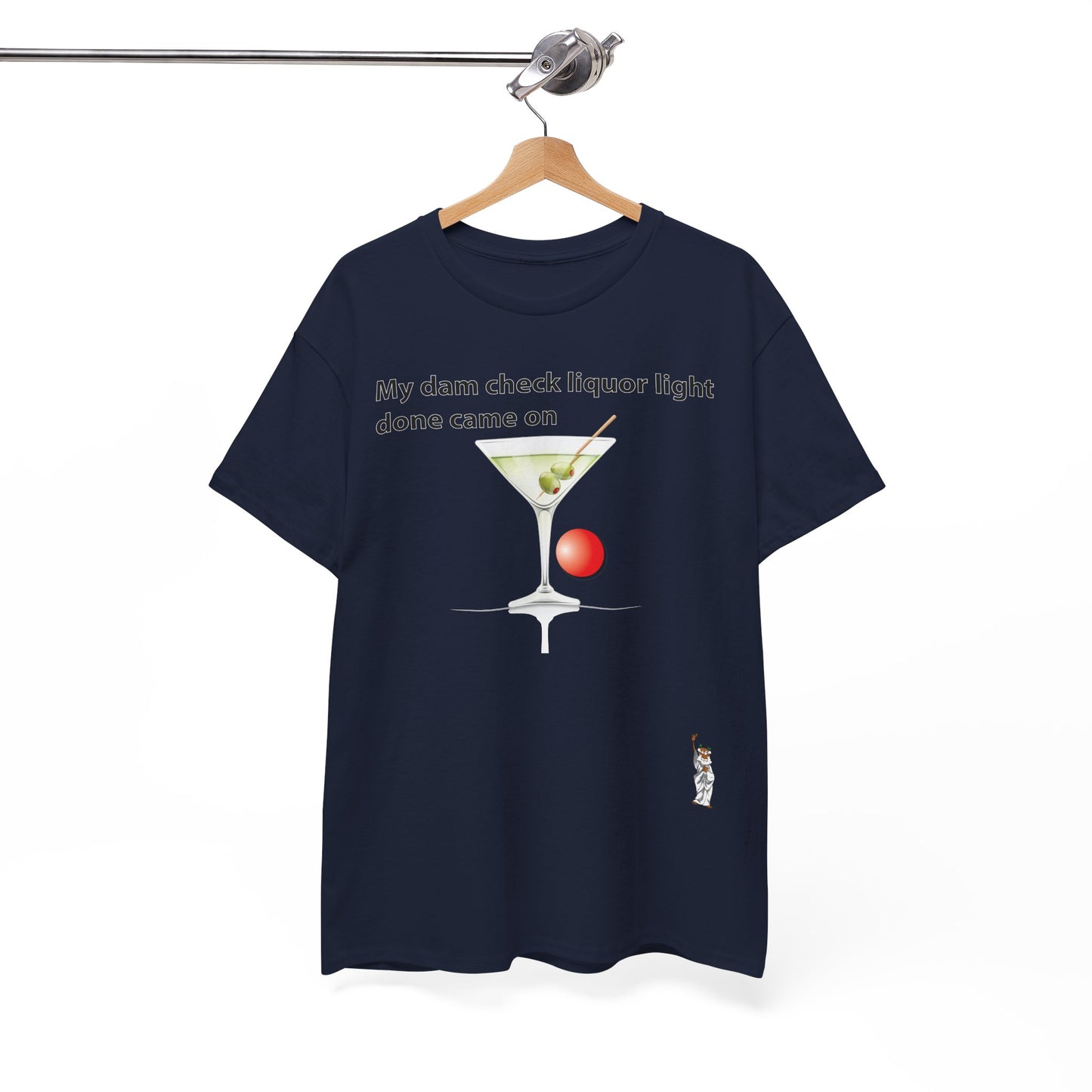 Unisex Heavy Cotton Tee - Push Yourself - My dam check liquor
