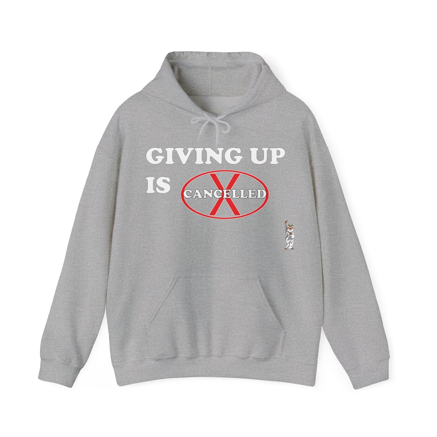 Statue of Liberty Hoodie, Unisex Sweatshirt, Gift for Her, Comfortable Apparel, Design Sweatshirt - Giving up is cancelled
