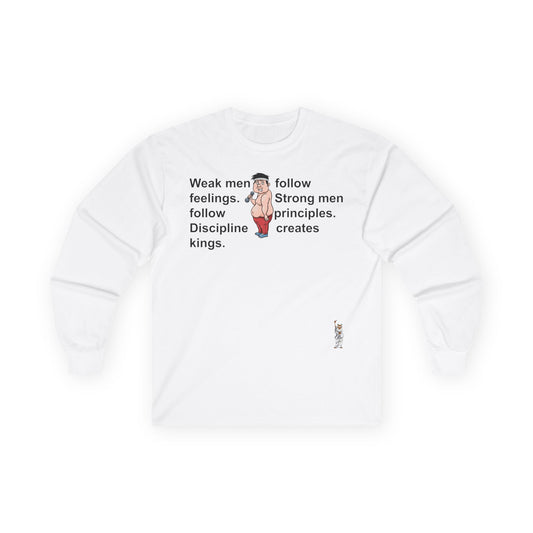 Unisex Ultra Cotton Long Sleeve Tee - Weak men follow feelings