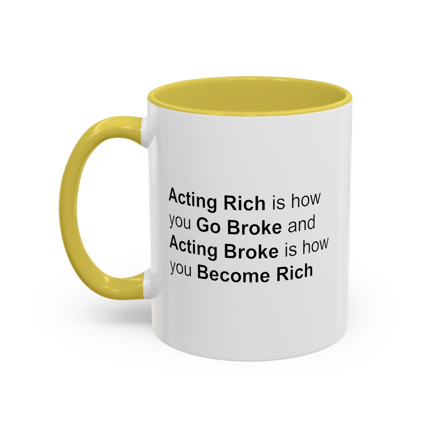 Colorful Whimsical Mugs - Perfect for Coffee Lovers, Gifts for Birthdays, Seasonal Celebrations - Acting Rich is how you Go Broke