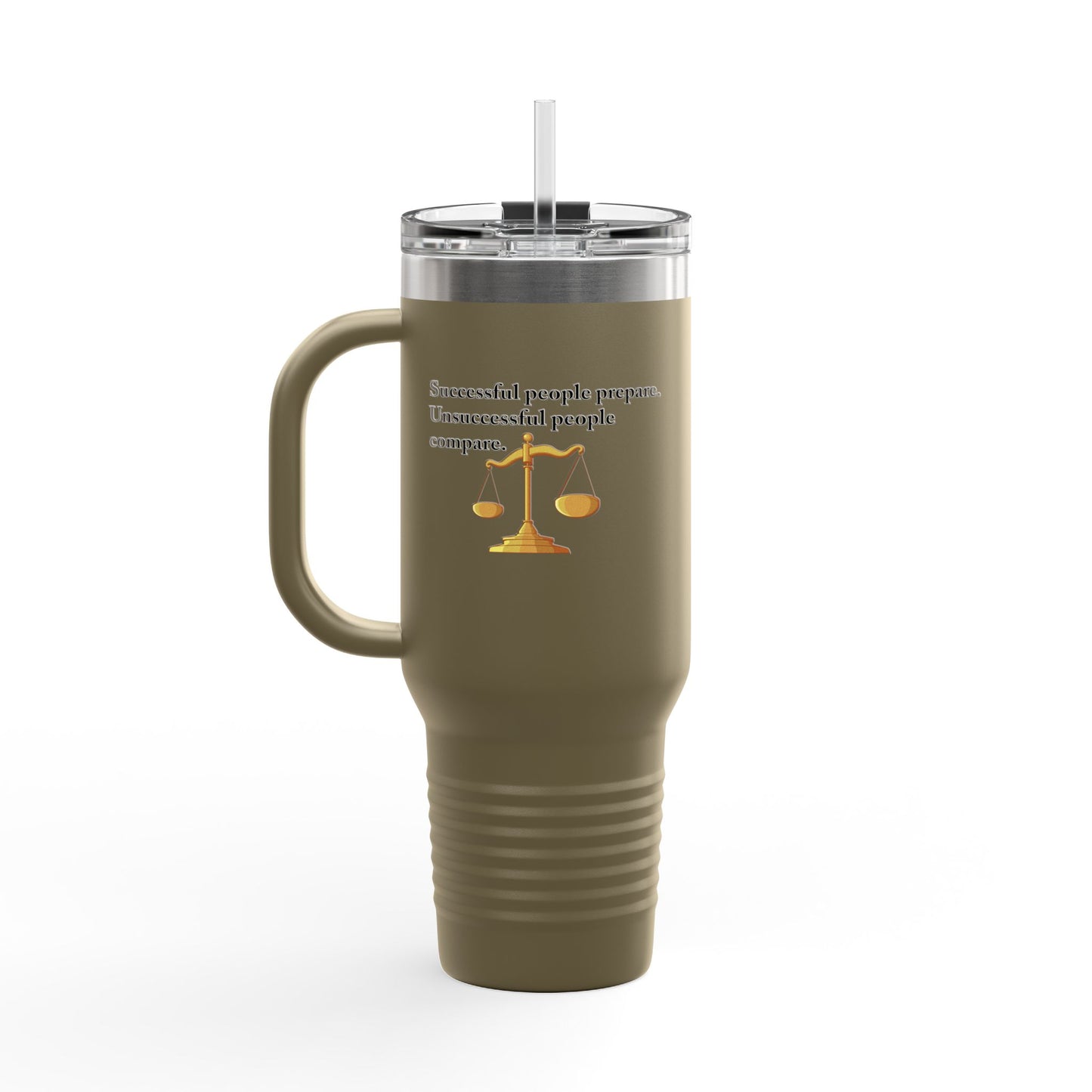 Fun Insulated Travel Mug with Cartoon Character, 40oz Tumbler, Gift for Teachers, Travel Accessories - Successful People