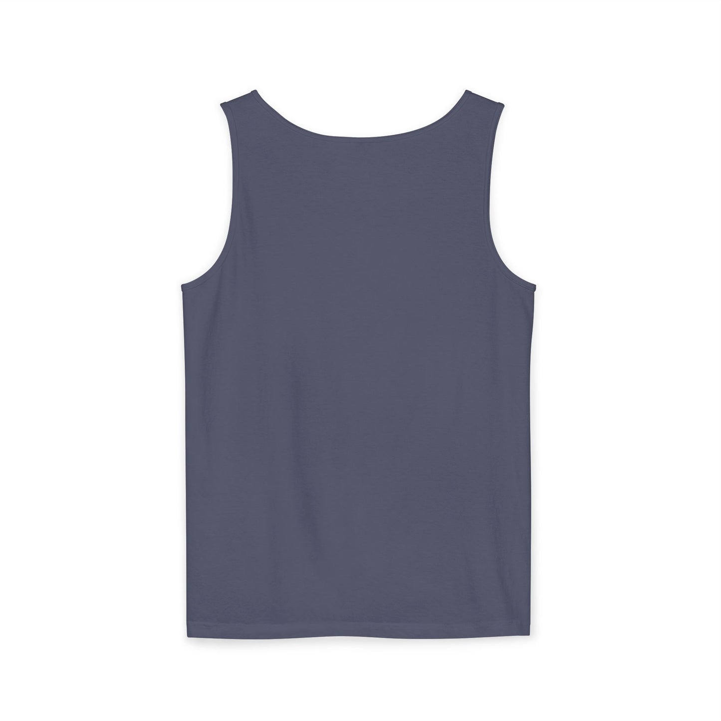 Unisex Garment-Dyed Tank Top featuring a Cheerful Wisdom Figure | Casual Summer Wear, Beach Essentials - Old Man