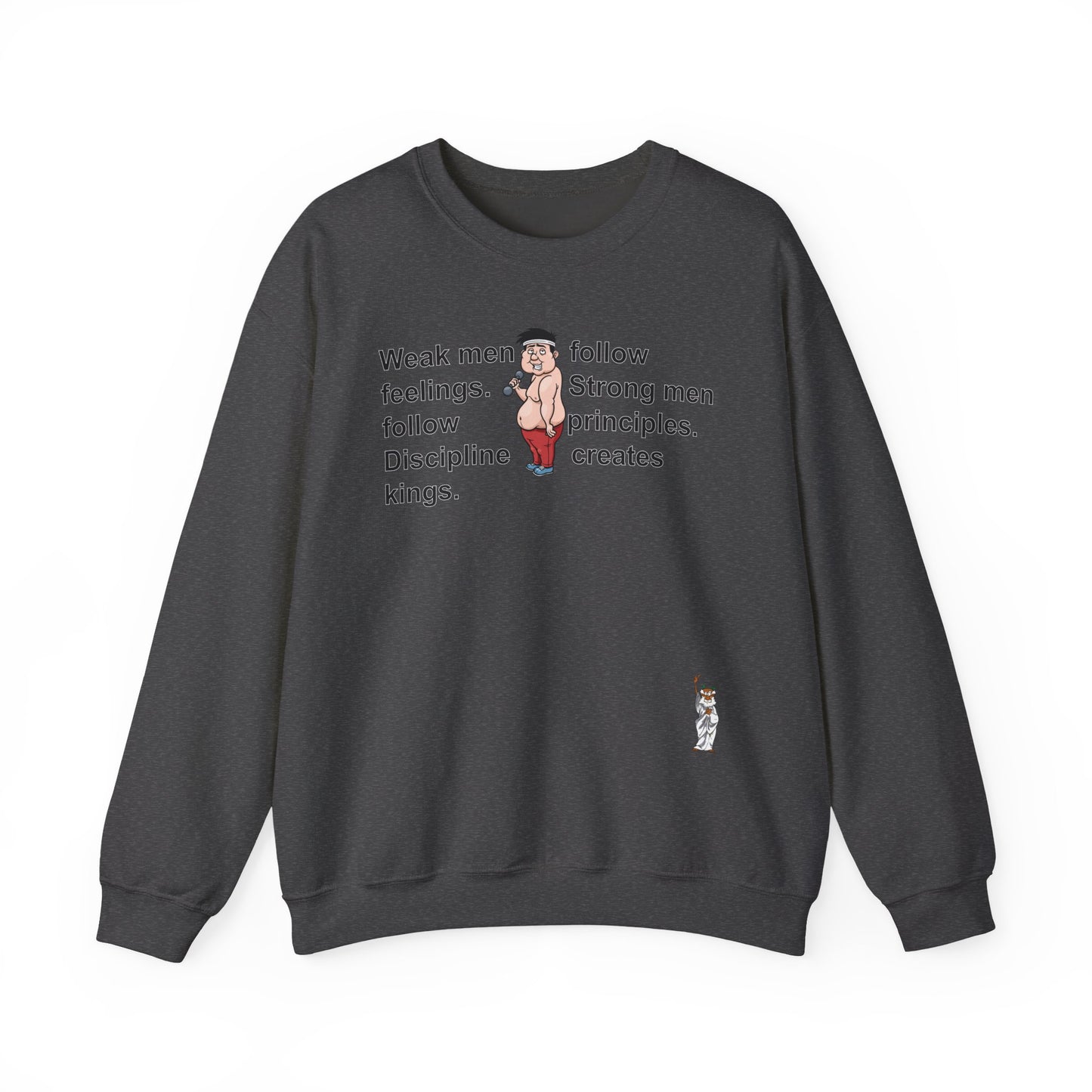 Whimsical Comedy Sweatshirt - Unisex Crewneck,  Everyday Wear, Holiday Apparel, Graphic Sweatshirt - Weak men follow feelings