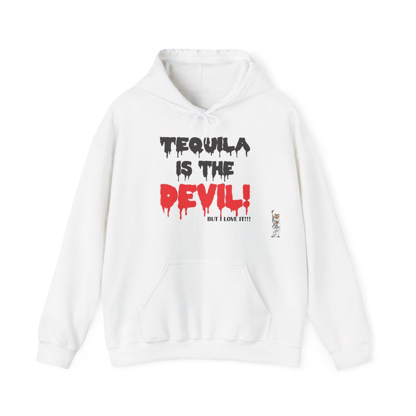 Statue of Liberty Hoodie, Unisex Sweatshirt, Gift for Her, Comfortable Apparel, Design Sweatshirt - Tequila is the devil-but i love it