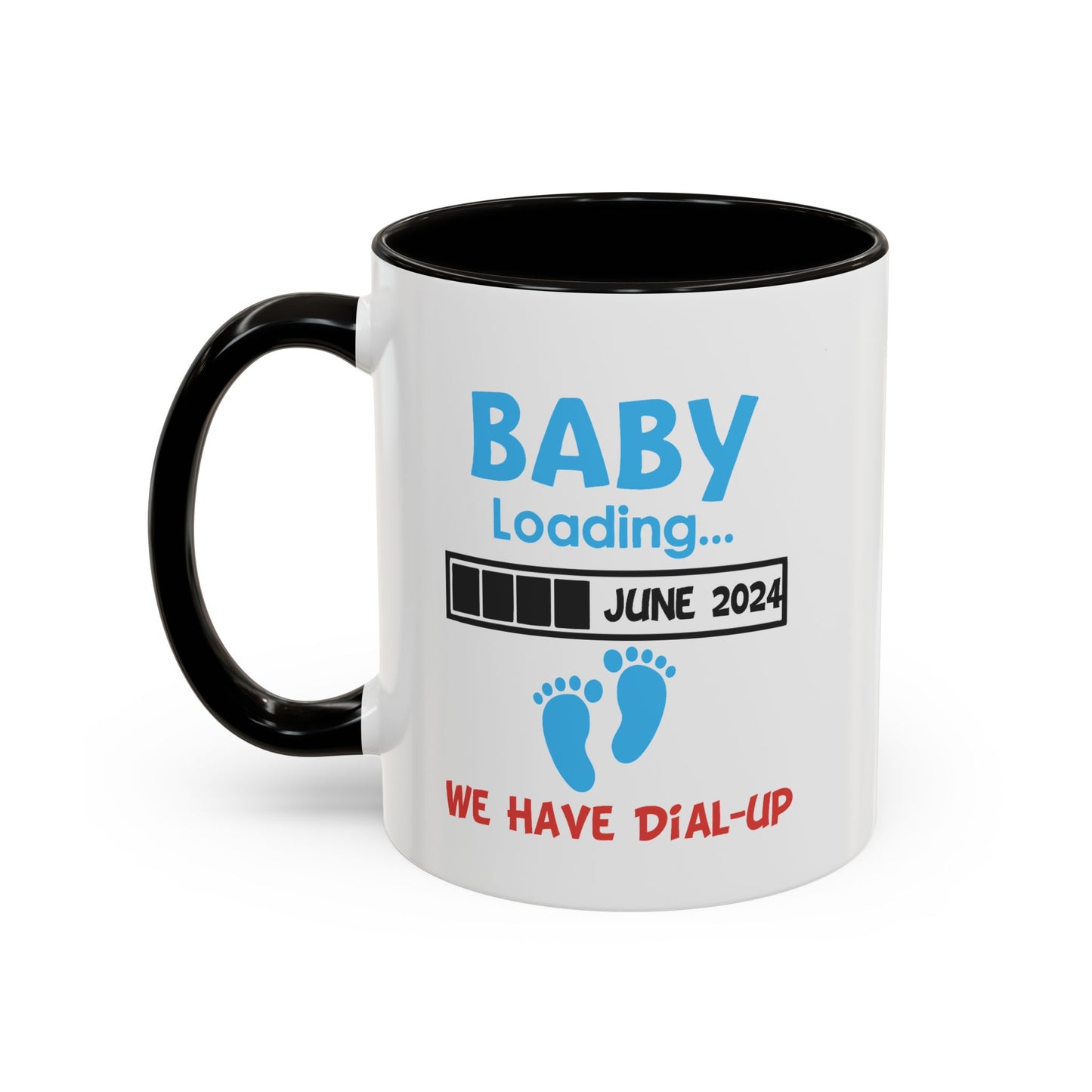 Colorful Whimsical Mugs - Perfect for Coffee Lovers, Gifts for Birthdays, Seasonal Celebrations, Unique Kitchenware - Baby Loading - Dial Up