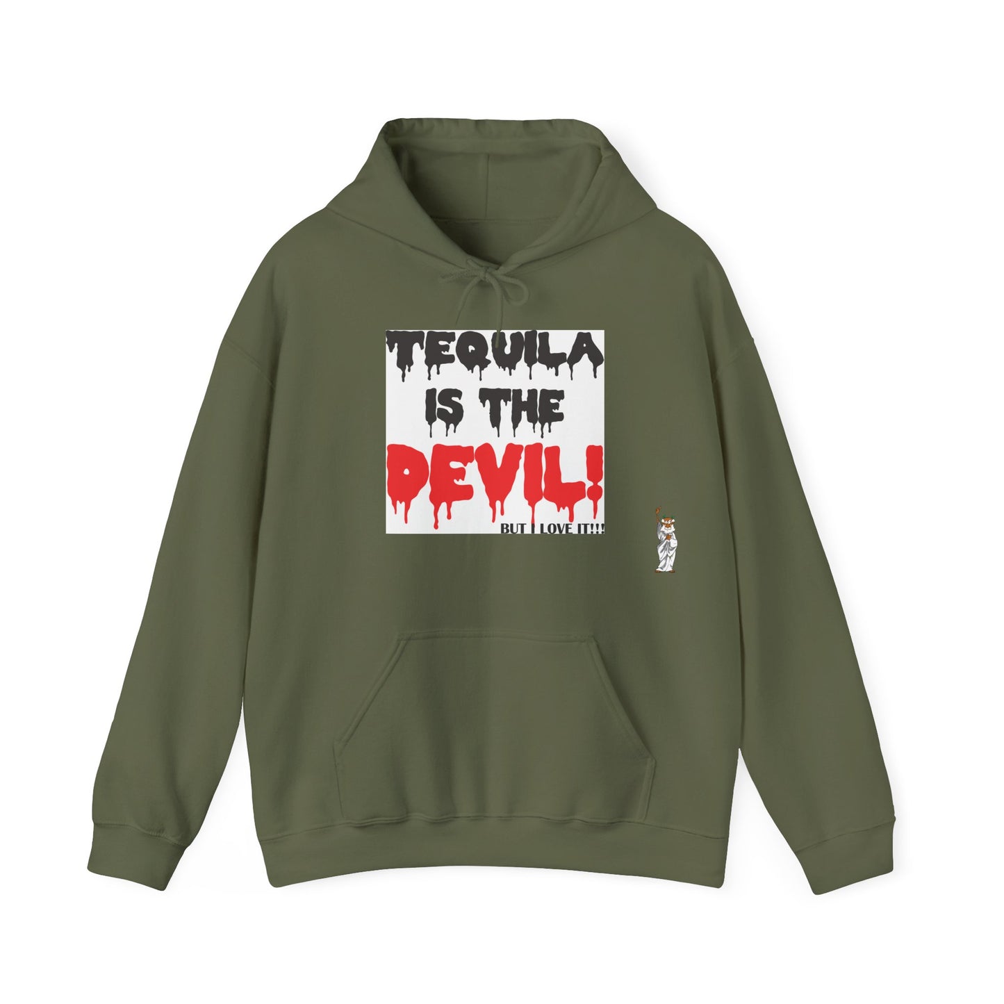 Statue of Liberty Hoodie, Unisex Sweatshirt, Gift for Her, Comfortable Apparel, Design Sweatshirt - Tequila is the devil-but i love it