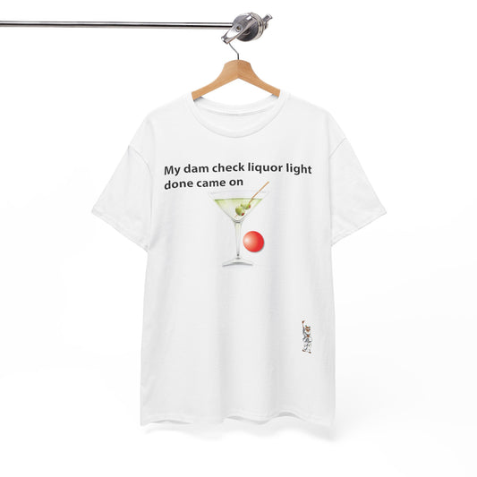 Unisex Heavy Cotton Tee - Push Yourself - My dam check liquor
