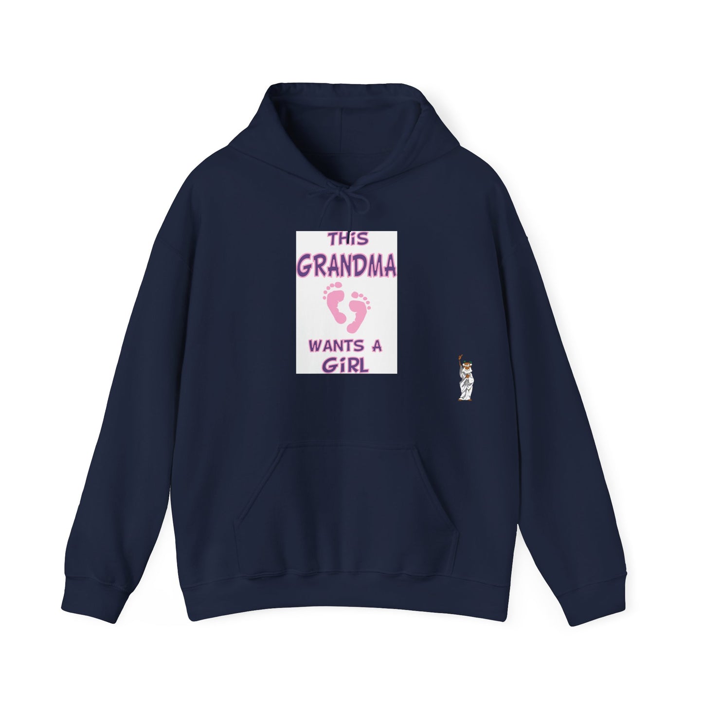 Statue of Liberty Hoodie, Unisex Sweatshirt, Gift for Her, Comfortable Apparel, Design Sweatshirt - This Grandma Wants a Girl