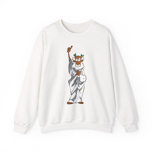 Whimsical Comedy Sweatshirt - Unisex Crewneck, Funny Gift, Cozy Layer, Everyday Wear, Holiday Apparel, Unique Graphic Sweatshirt - Old Man