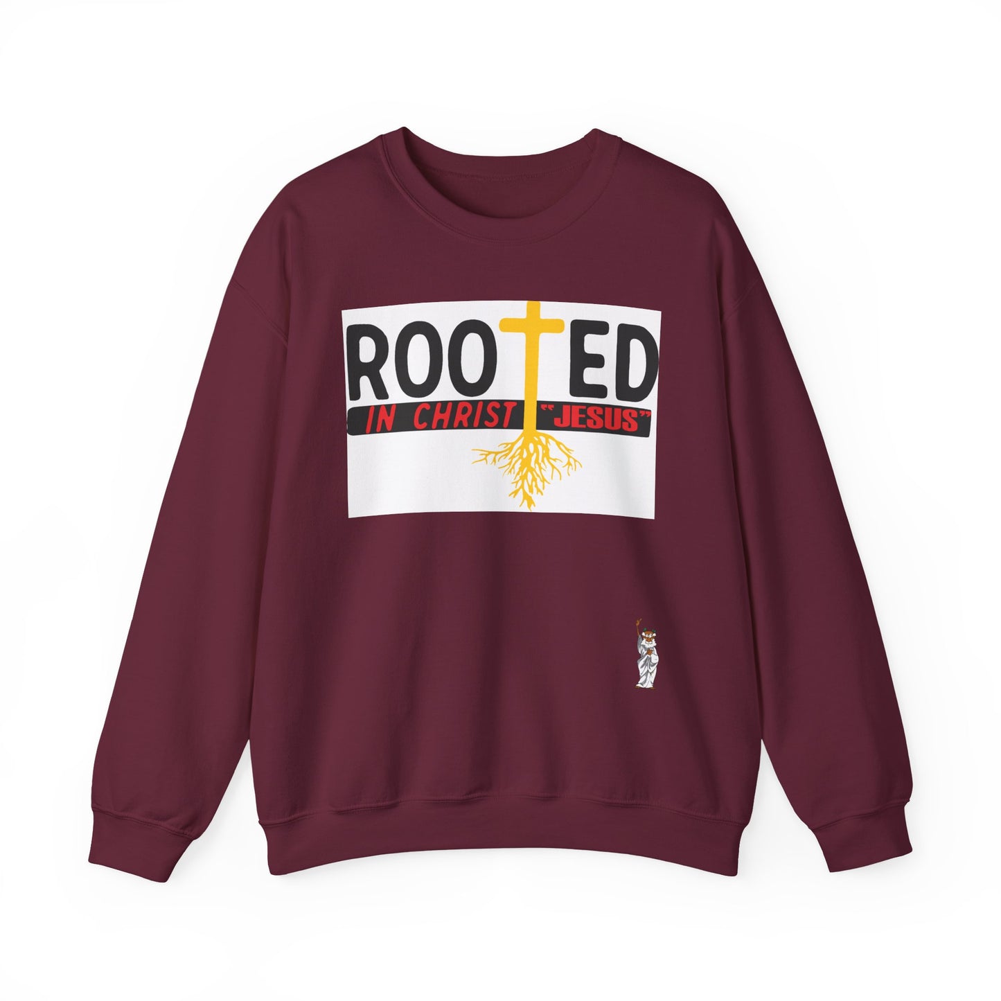 Whimsical Comedy Sweatshirt - Unisex Crewneck,  Everyday Wear, Holiday Apparel, Graphic Sweatshirt - Rooted in Christ Jesus