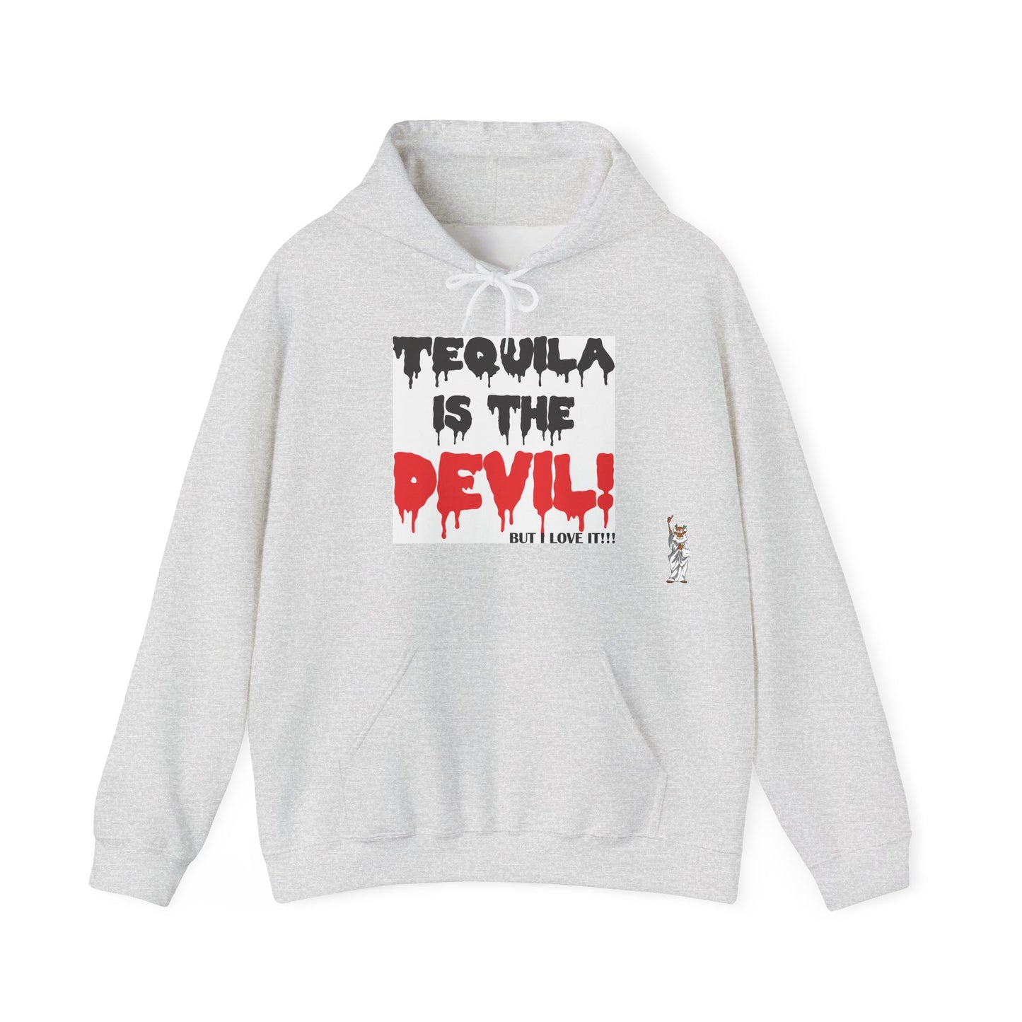 Statue of Liberty Hoodie, Unisex Sweatshirt, Gift for Her, Comfortable Apparel, Design Sweatshirt - Tequila is the devil-but i love it