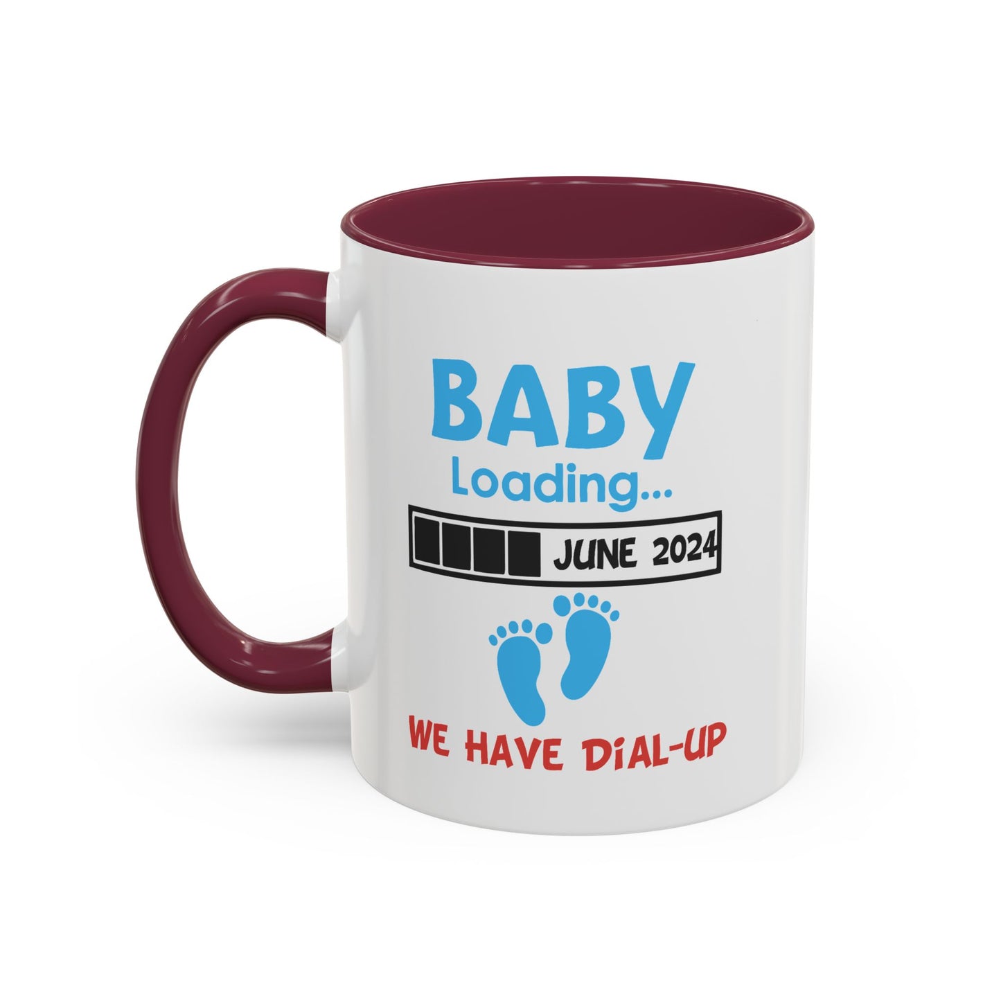 Colorful Whimsical Mugs - Perfect for Coffee Lovers, Gifts for Birthdays, Seasonal Celebrations, Unique Kitchenware - Baby Loading - Dial Up