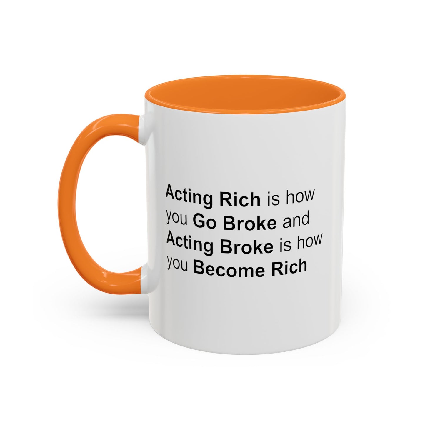 Colorful Whimsical Mugs - Perfect for Coffee Lovers, Gifts for Birthdays, Seasonal Celebrations - Acting Rich is how you Go Broke