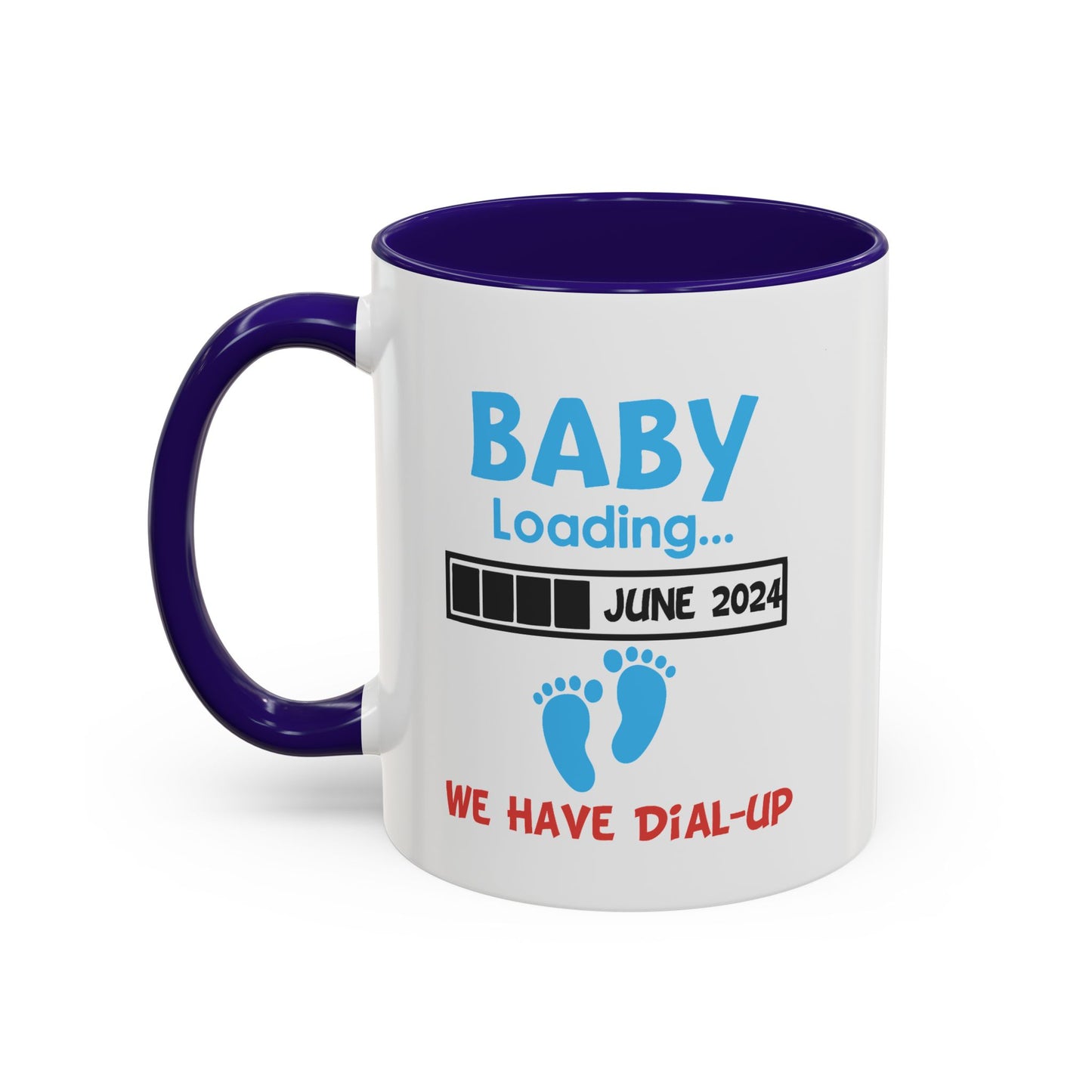 Colorful Whimsical Mugs - Perfect for Coffee Lovers, Gifts for Birthdays, Seasonal Celebrations, Unique Kitchenware - Baby Loading - Dial Up