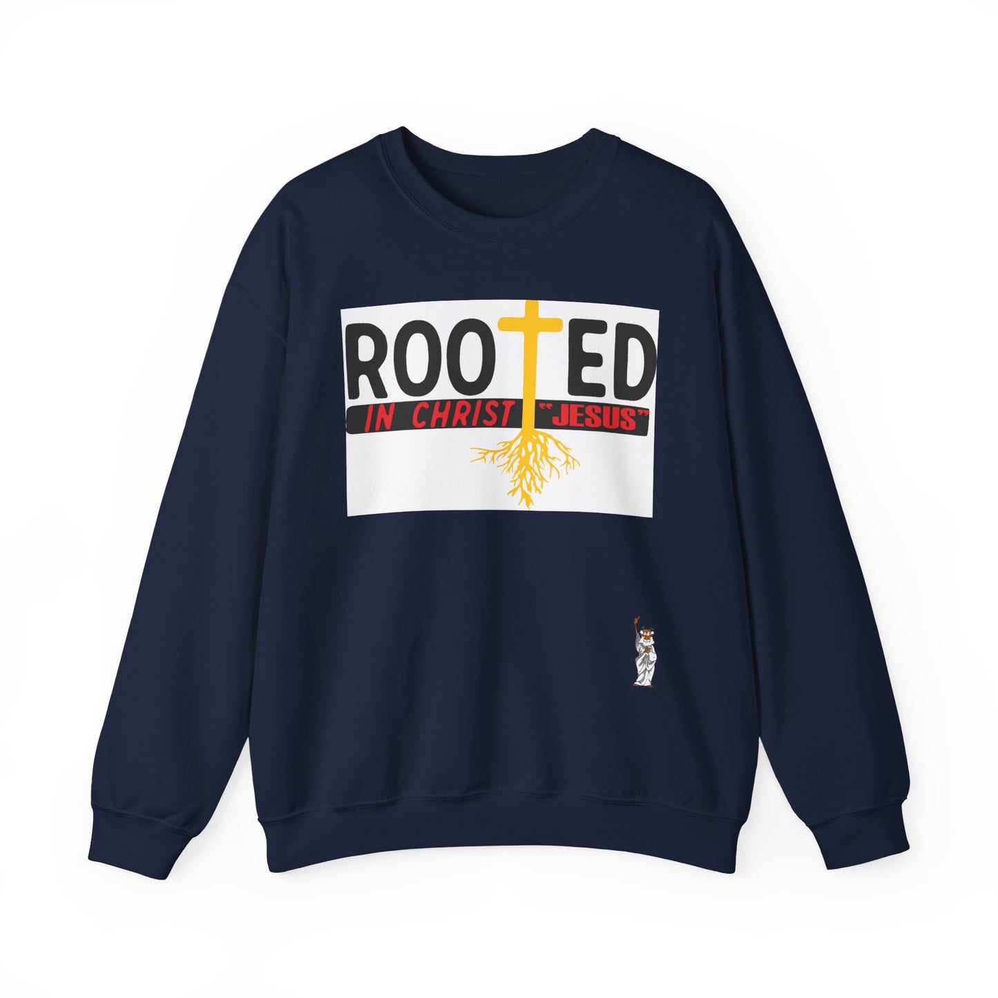 Whimsical Comedy Sweatshirt - Unisex Crewneck,  Everyday Wear, Holiday Apparel, Graphic Sweatshirt - Rooted in Christ Jesus