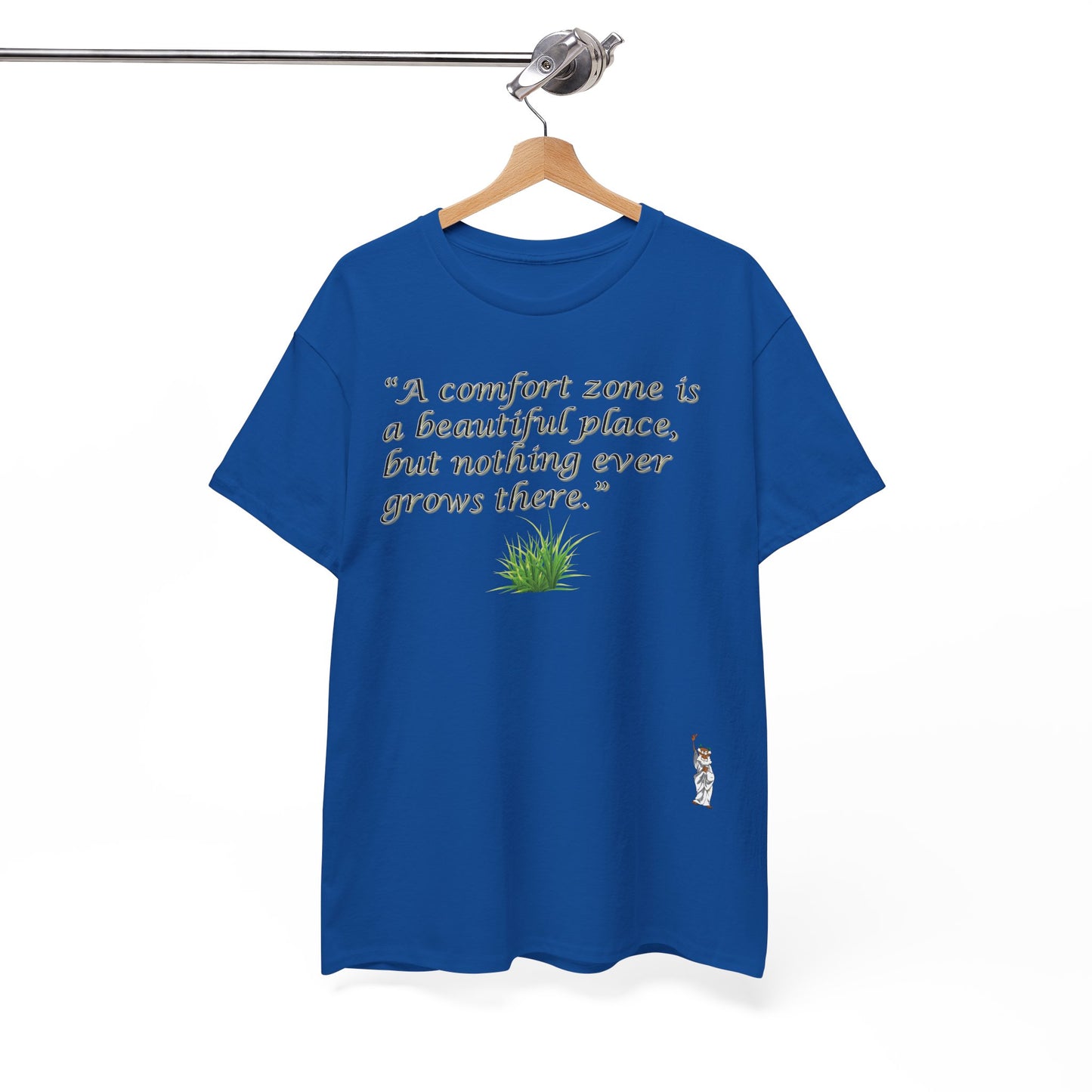 Unisex Heavy Cotton Tee - Push Yourself - Comfort zone is a beautiful place