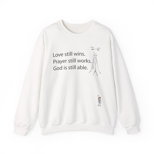 Whimsical Comedy Sweatshirt - Unisex Crewneck,  Everyday Wear, Holiday Apparel, Graphic Sweatshirt - God is able