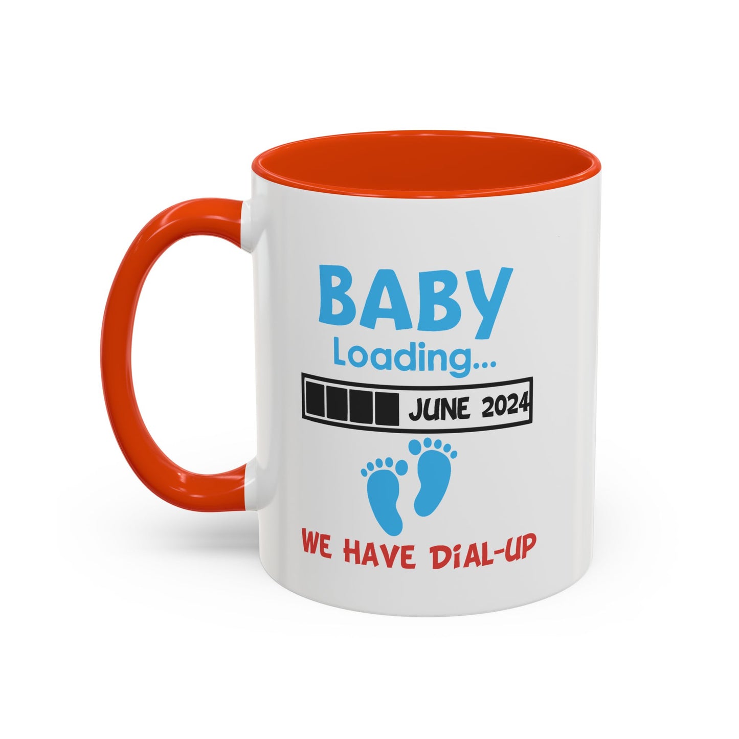 Colorful Whimsical Mugs - Perfect for Coffee Lovers, Gifts for Birthdays, Seasonal Celebrations, Unique Kitchenware - Baby Loading - Dial Up