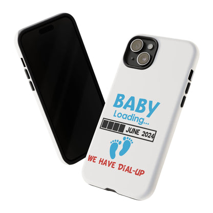 Whimsical Phone Case featuring Sage Character, Quirky Gift for Philosophers, Custom Smartphone Accessory - Baby Loading - Dial Up