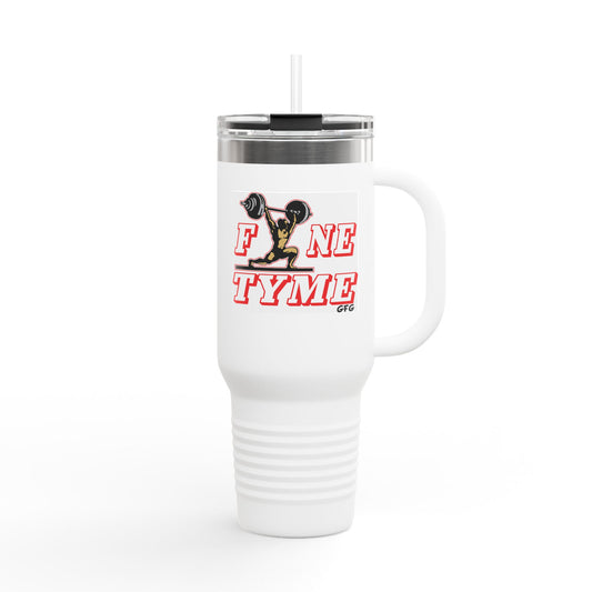 Fun Insulated Travel Mug with Cartoon Character, 40oz Tumbler, Gift for Teachers, Travel Accessories - Fyne Tyme