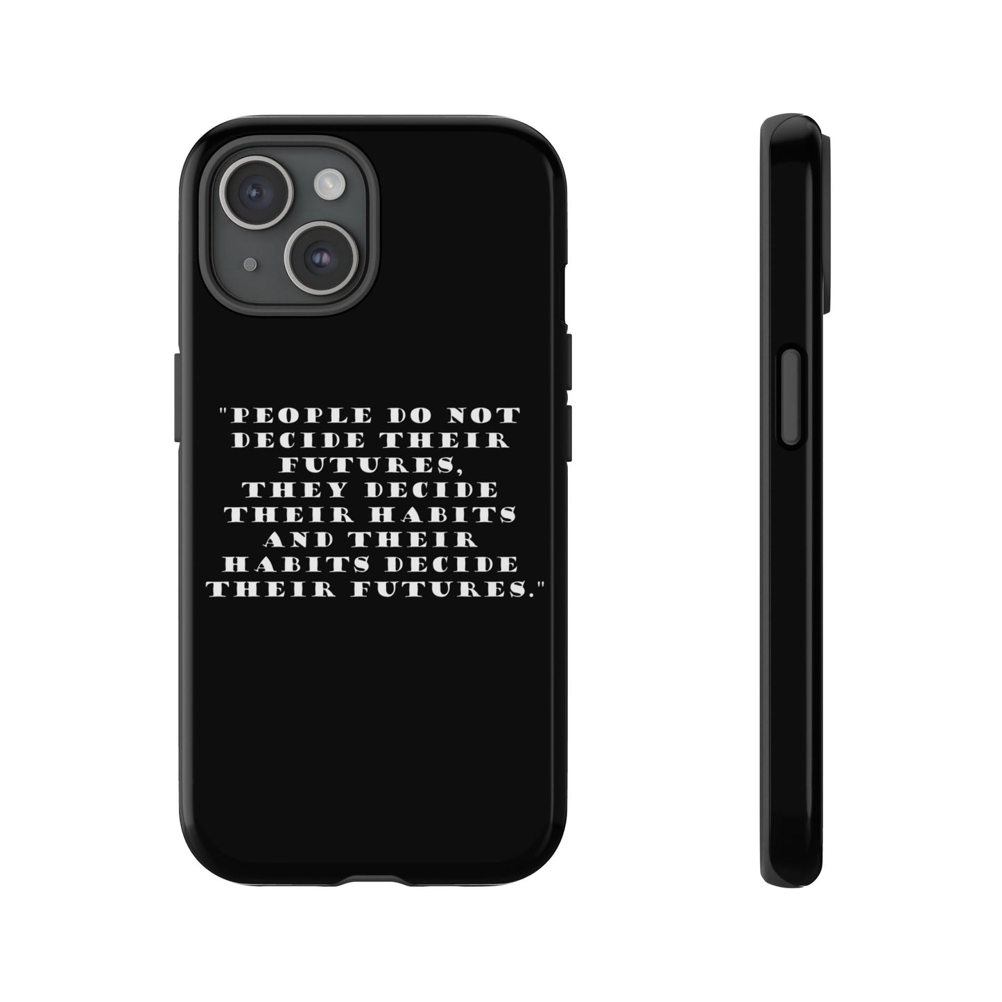 Whimsical Phone Case featuring Sage Character, Quirky Gift for Philosophers, Smartphone Accessory - People do not decide their futures