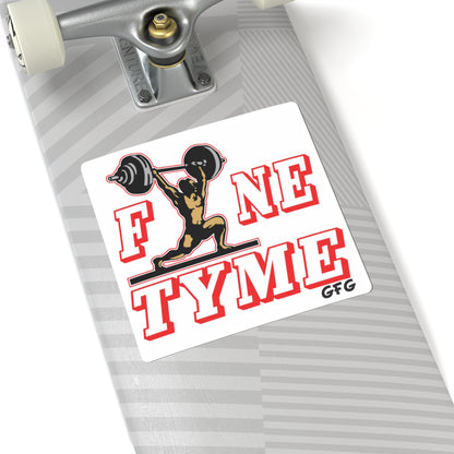 Witty Philosopher Kiss-Cut Stickers, Fun Laptop Decals, Sticker for Students, Gift for Teachers - Fyne Tyme