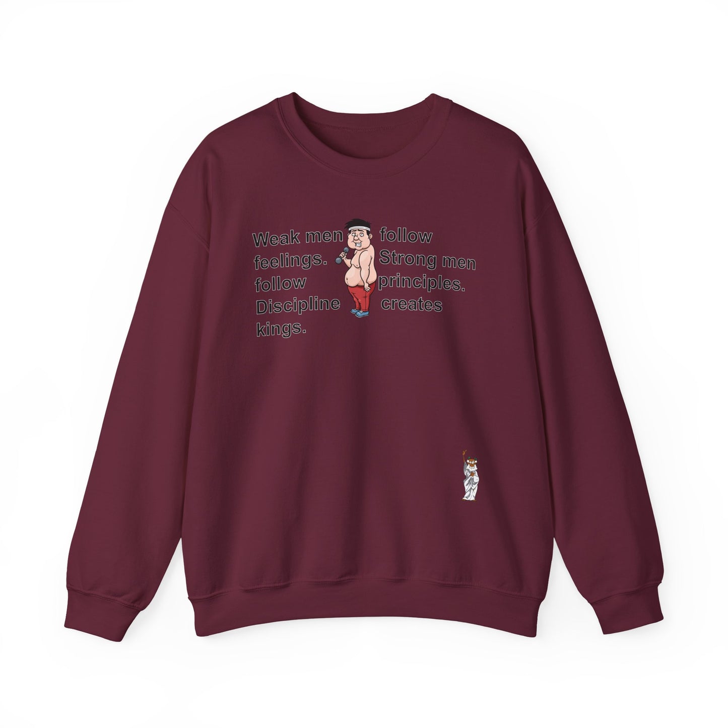 Whimsical Comedy Sweatshirt - Unisex Crewneck,  Everyday Wear, Holiday Apparel, Graphic Sweatshirt - Weak men follow feelings
