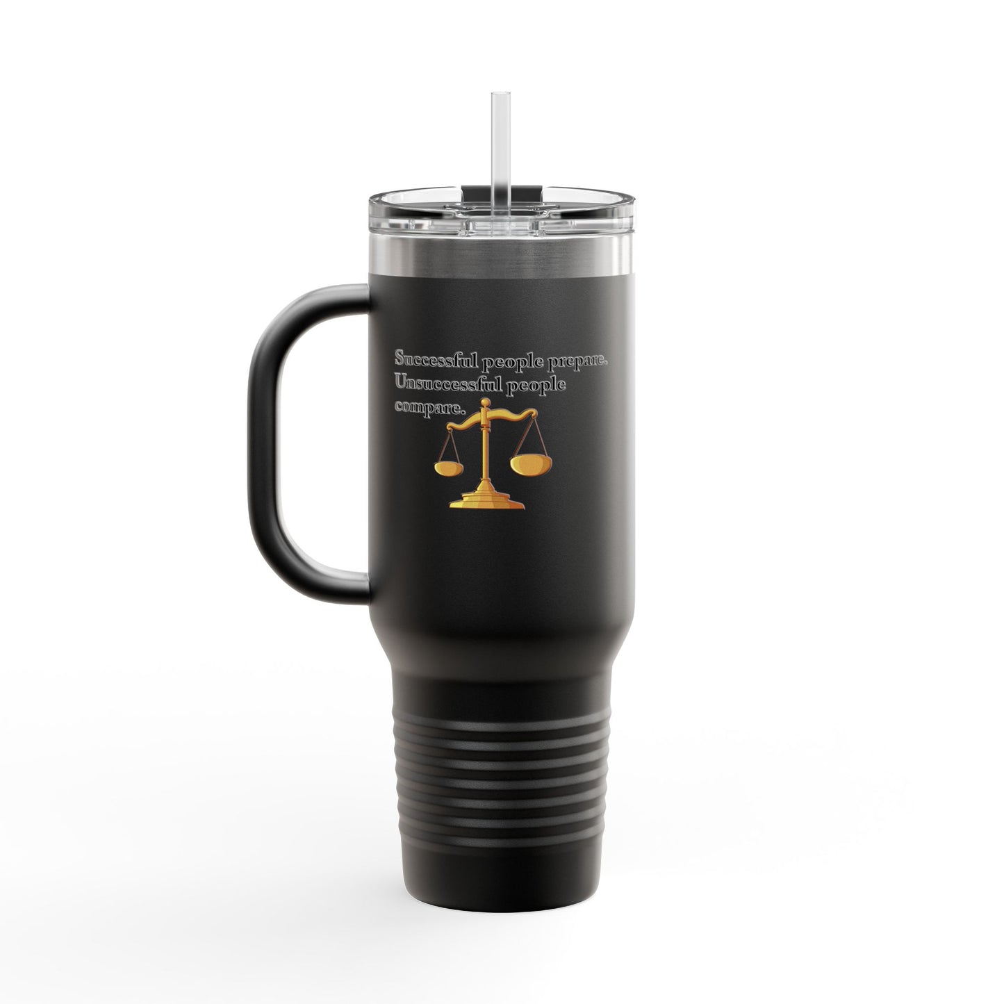 Fun Insulated Travel Mug with Cartoon Character, 40oz Tumbler, Gift for Teachers, Travel Accessories - Successful People