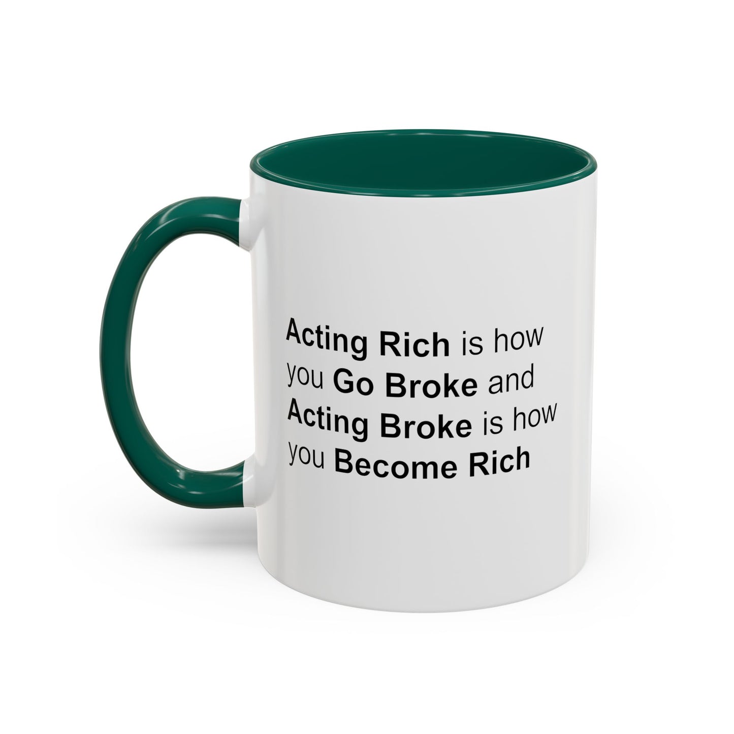 Colorful Whimsical Mugs - Perfect for Coffee Lovers, Gifts for Birthdays, Seasonal Celebrations - Acting Rich is how you Go Broke