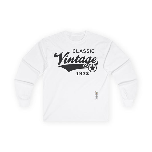 Unisex Ultra Cotton Long Sleeve Tee - Classic Vintage 1972