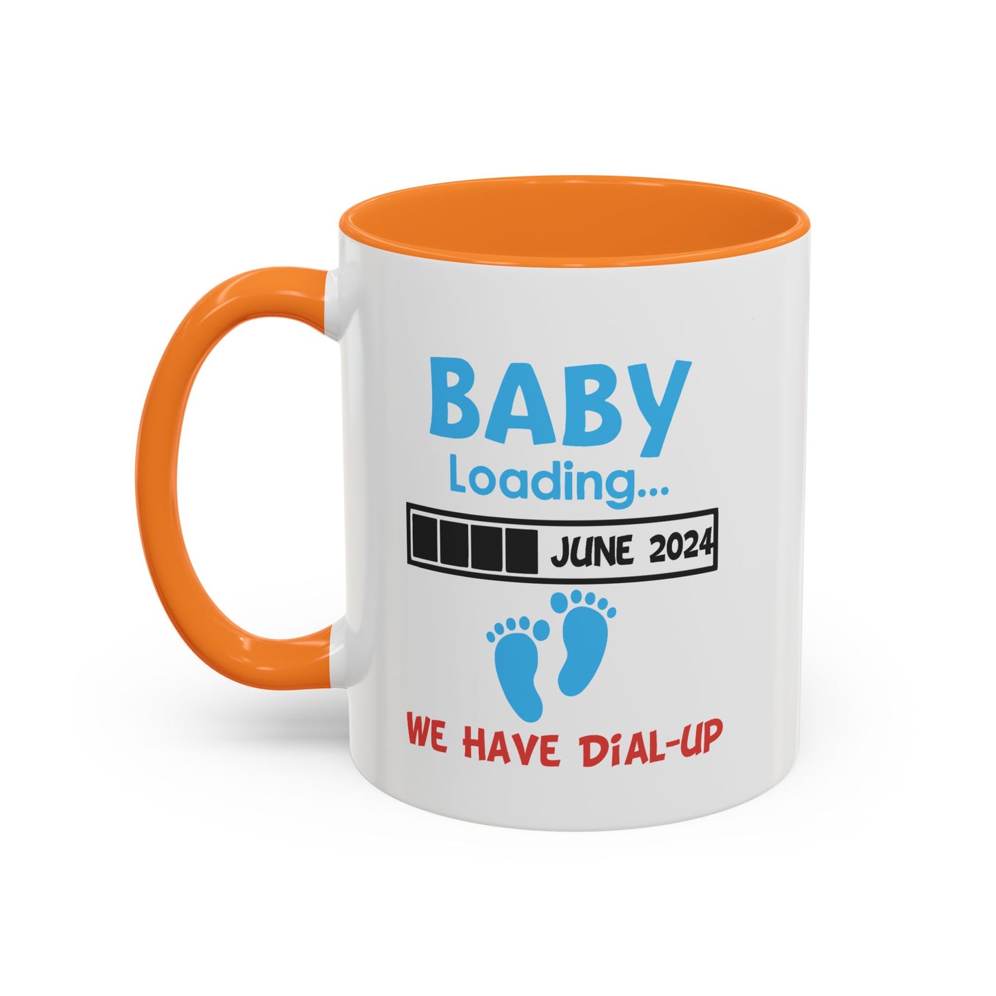 Colorful Whimsical Mugs - Perfect for Coffee Lovers, Gifts for Birthdays, Seasonal Celebrations, Unique Kitchenware - Baby Loading - Dial Up