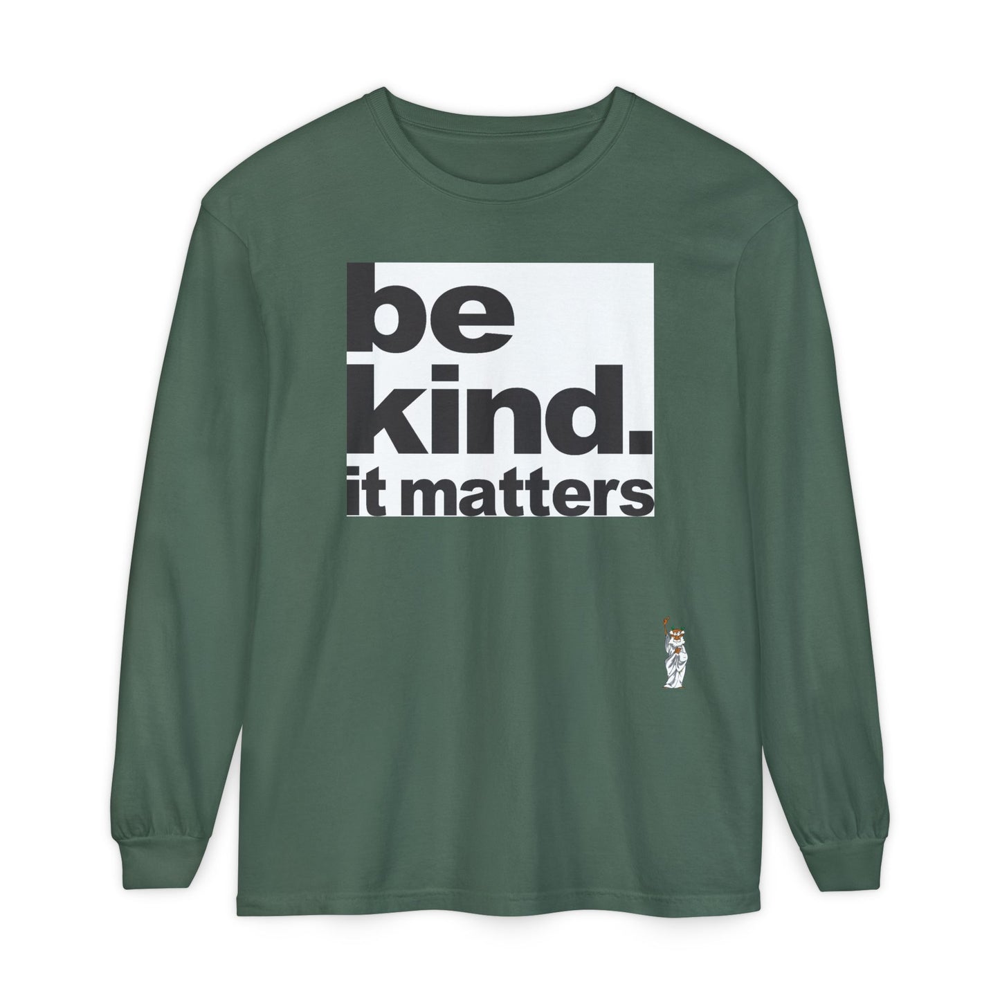 Philosopher Long Sleeve T-Shirt, Comfortable Casual Wear, Gift for Thinkers, Ideal for Birthdays - Be Kind - It Matters