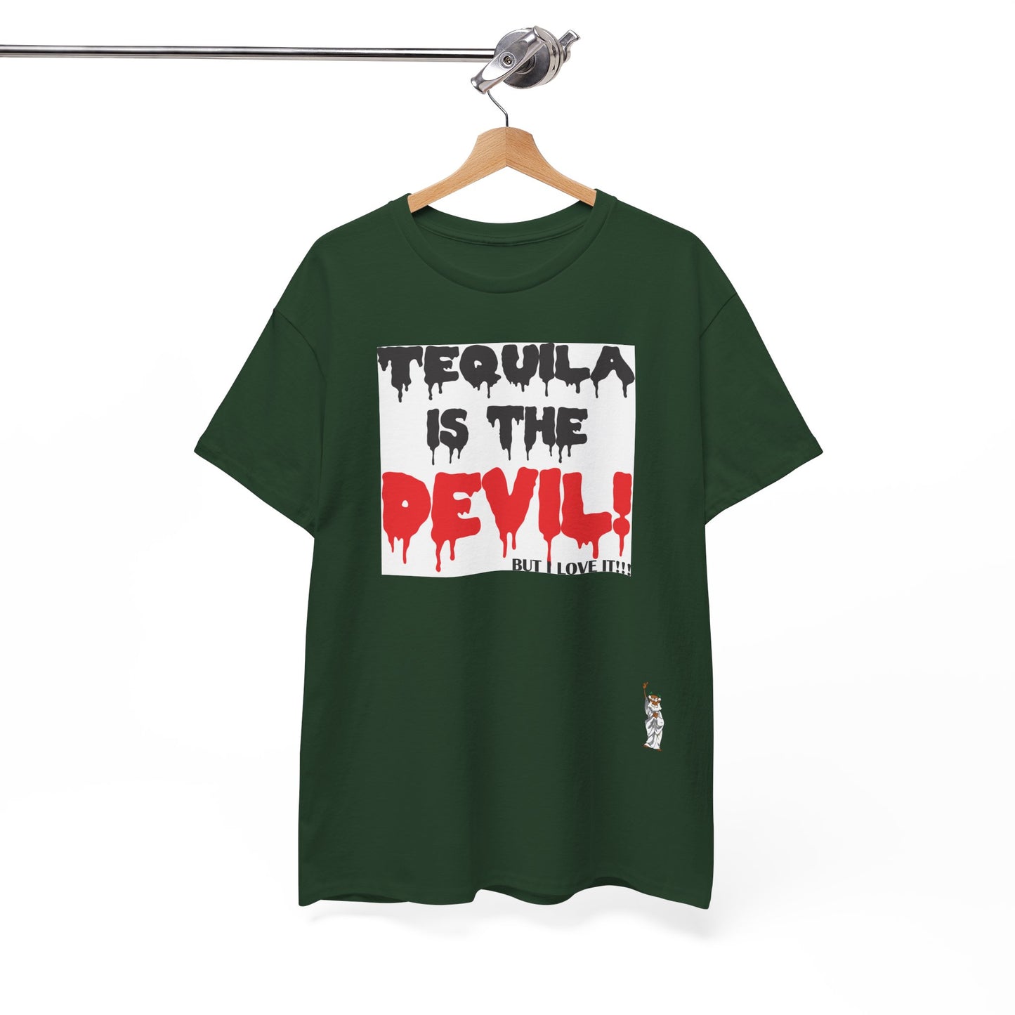 Unisex Heavy Cotton Tee - Tequila is the devil-but i love it