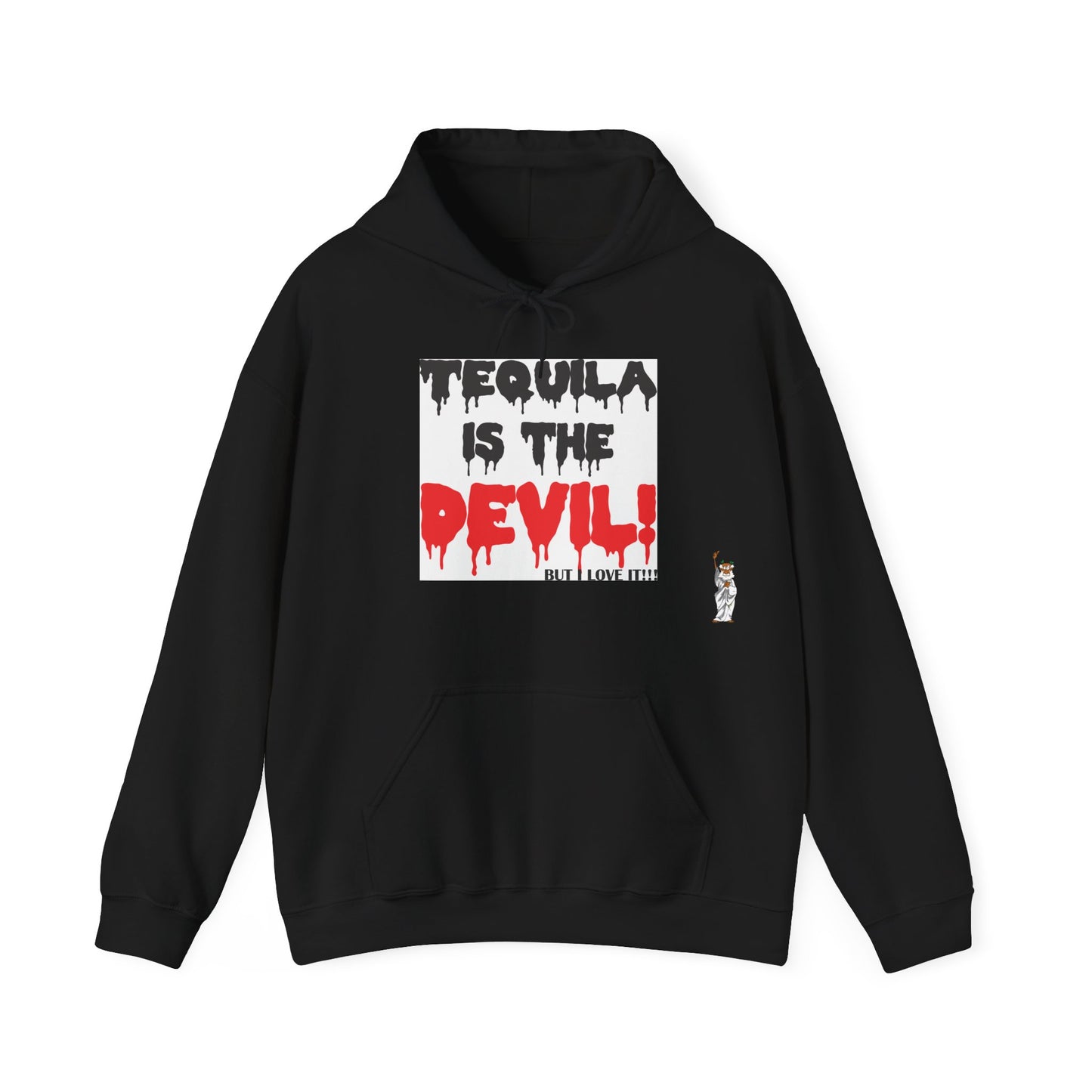 Statue of Liberty Hoodie, Unisex Sweatshirt, Gift for Her, Comfortable Apparel, Design Sweatshirt - Tequila is the devil-but i love it