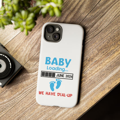 Whimsical Phone Case featuring Sage Character, Quirky Gift for Philosophers, Custom Smartphone Accessory - Baby Loading - Dial Up