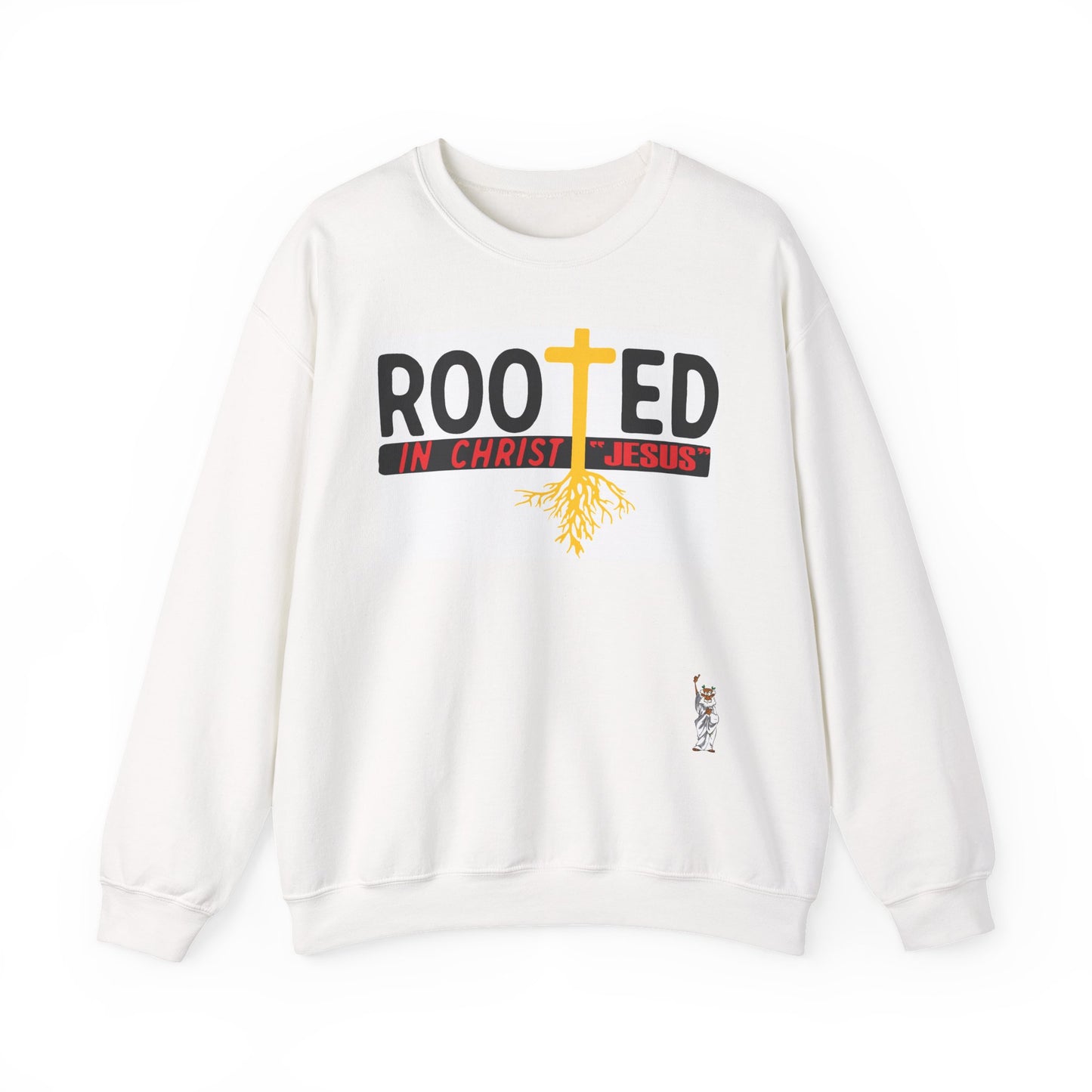 Whimsical Comedy Sweatshirt - Unisex Crewneck,  Everyday Wear, Holiday Apparel, Graphic Sweatshirt - Rooted in Christ Jesus