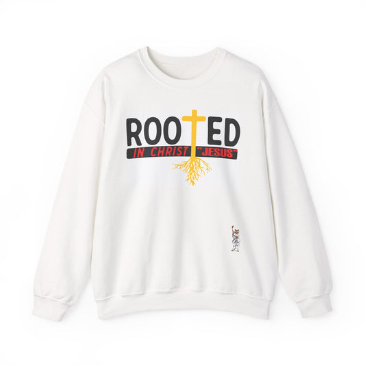 Whimsical Comedy Sweatshirt - Unisex Crewneck,  Everyday Wear, Holiday Apparel, Graphic Sweatshirt - Rooted in Christ Jesus