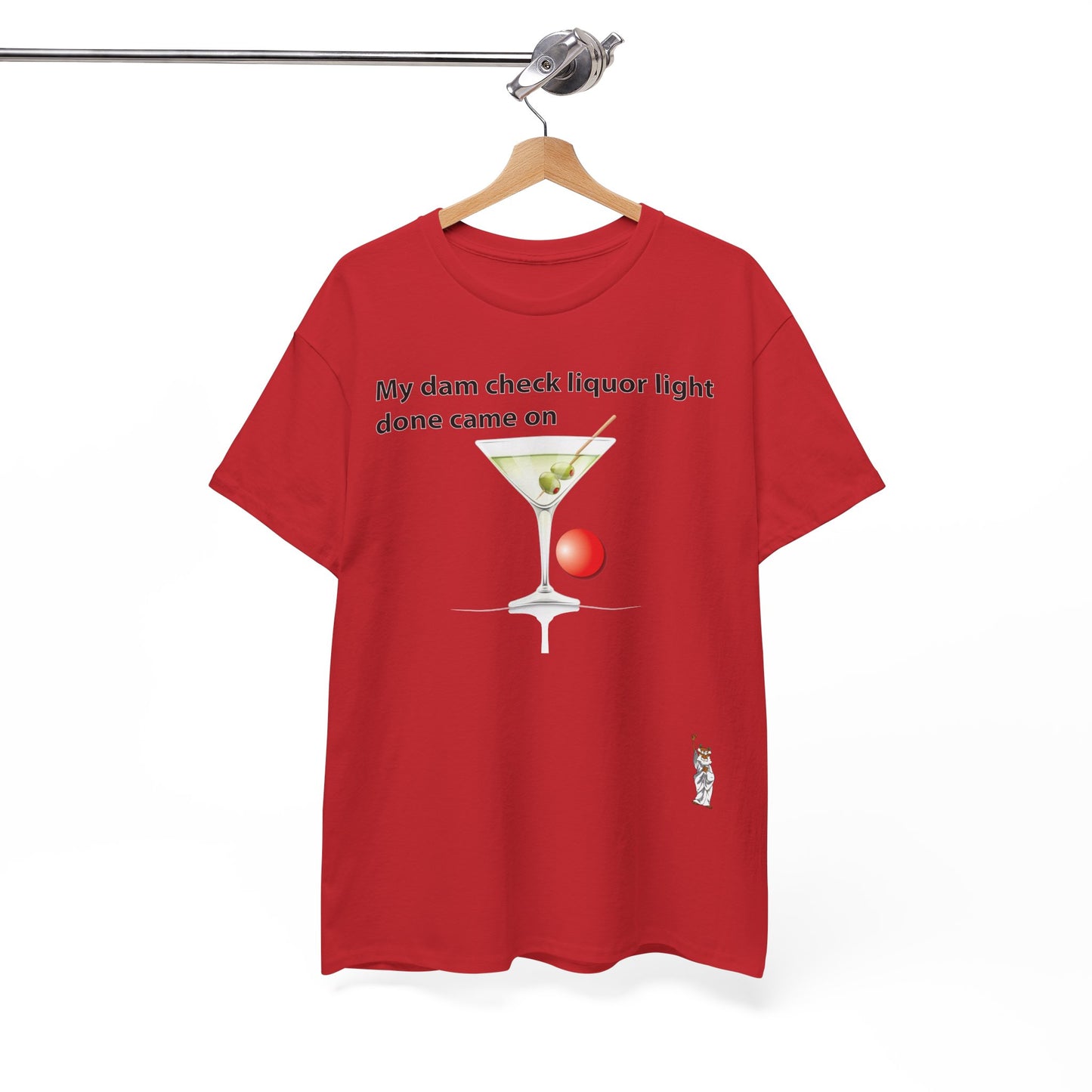 Unisex Heavy Cotton Tee - Push Yourself - My dam check liquor