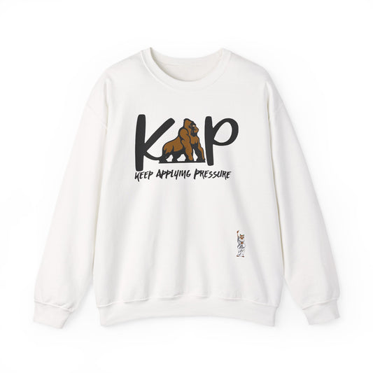 Whimsical Comedy Sweatshirt - Unisex Crewneck,  Everyday Wear, Holiday Apparel, Unique Graphic Sweatshirt - Keep Applying Pressure